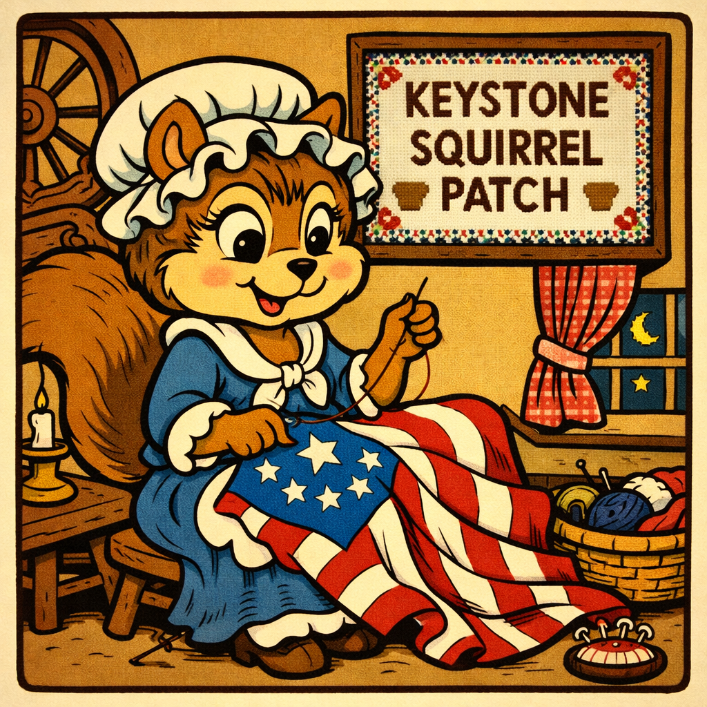 PATCH Keystone 250th America - KEYSTONE SQUIRREL 250th Anniversary of America Patch (NOT PHOTO SHOWN)