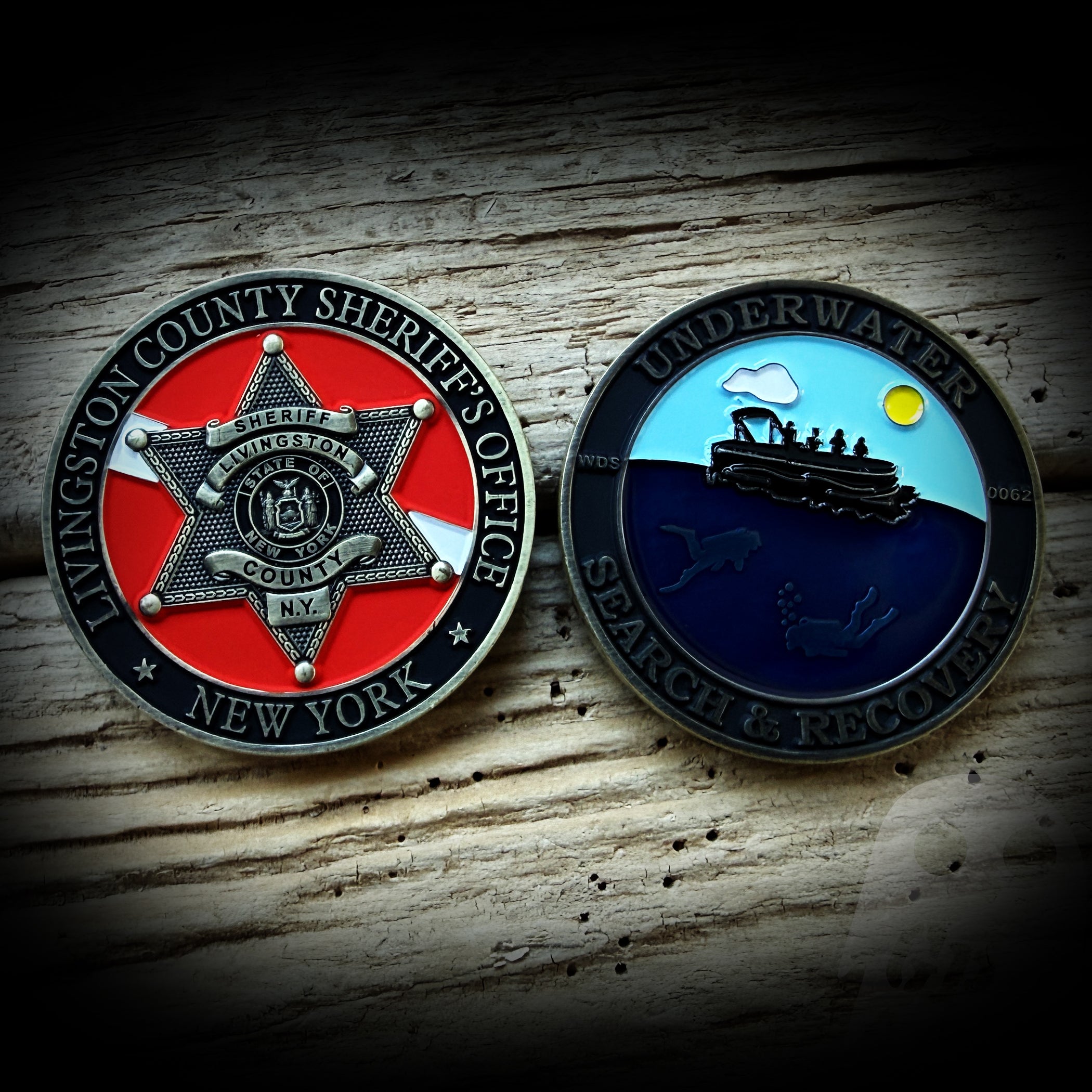Livingston County, NY Sheriff Underwater Search and Recovery Coin