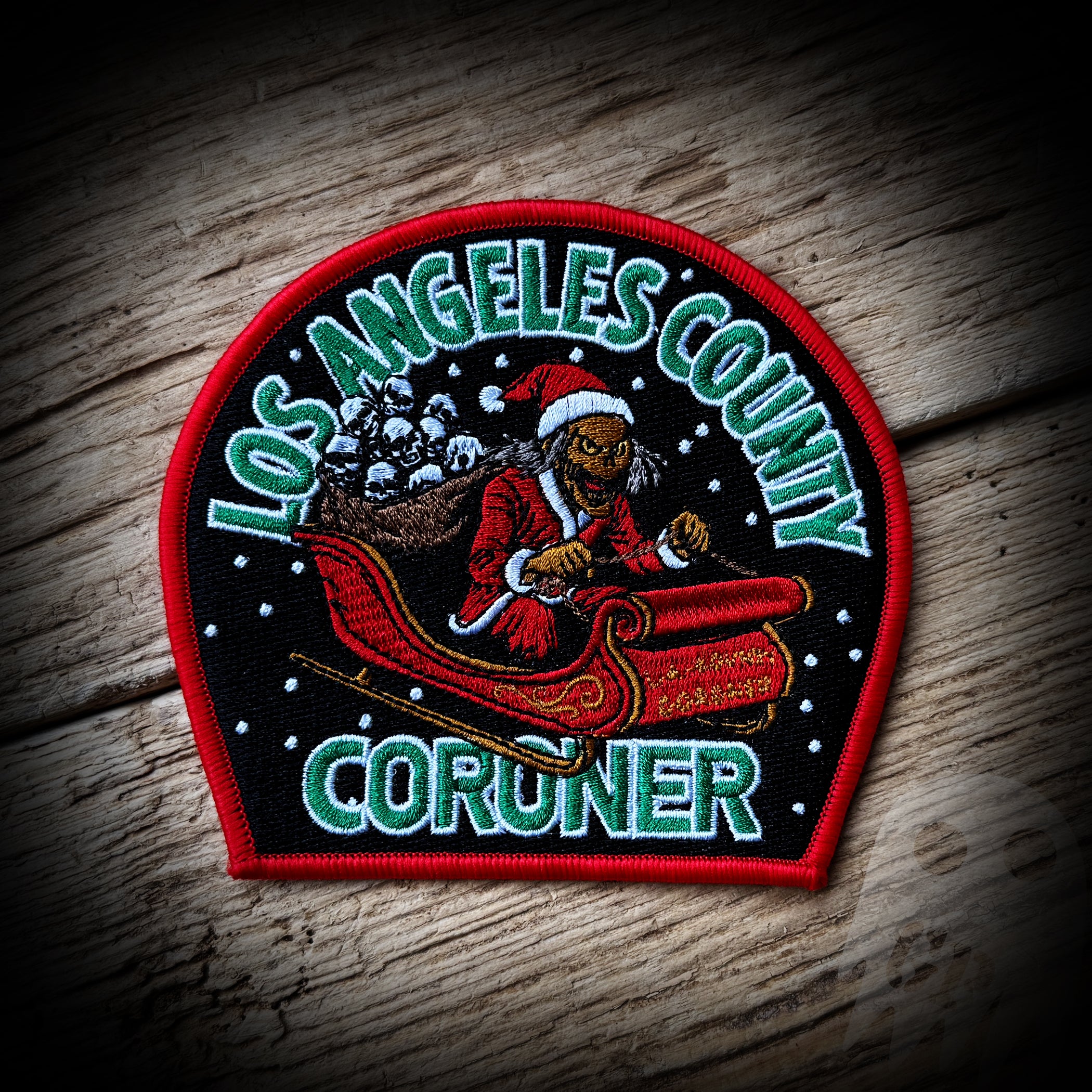 2025 Christmas CORONER - Los Angeles County Coroner 2025 Christmas Patch