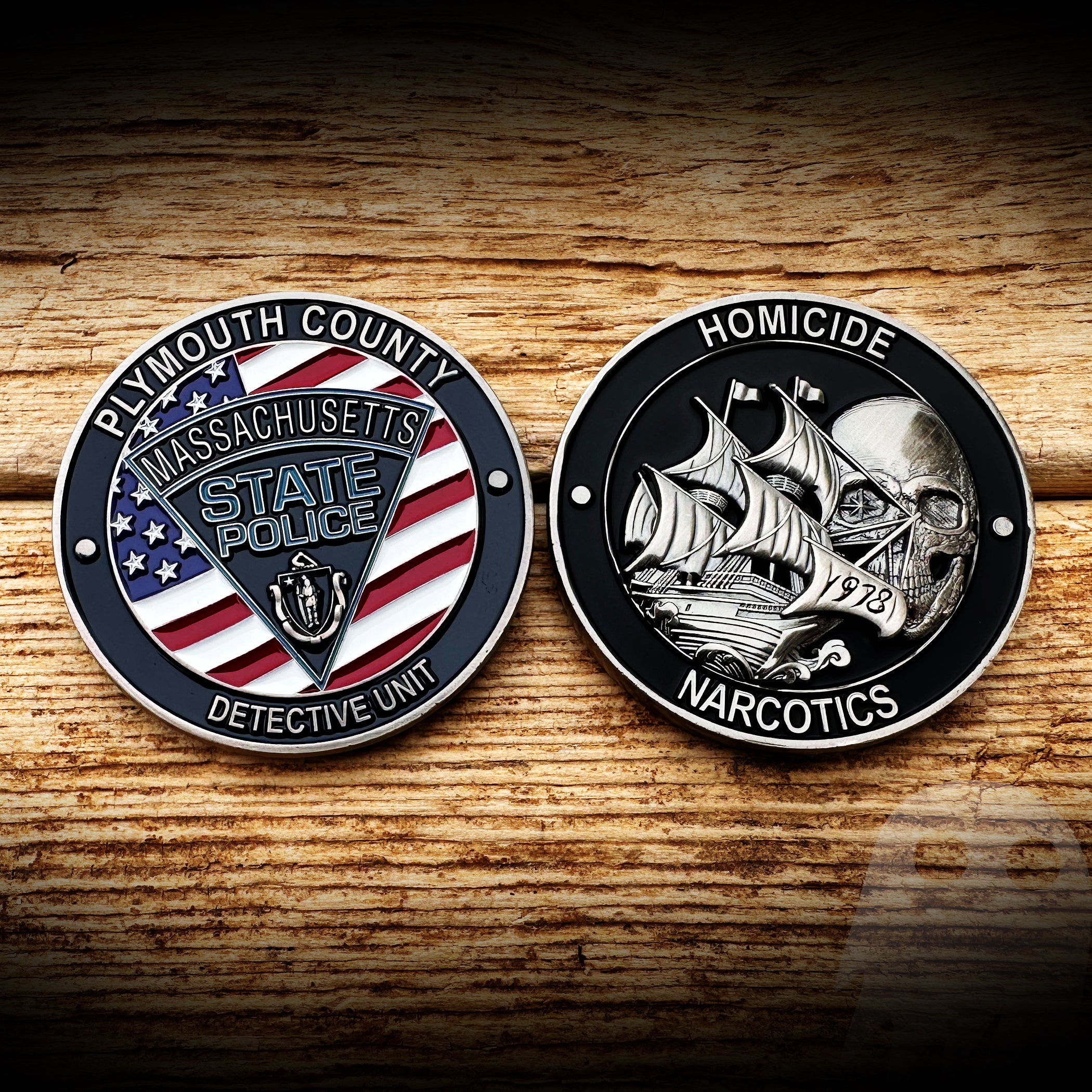 COIN Plymouth County - Mass State Police Plymouth County Detective Uni