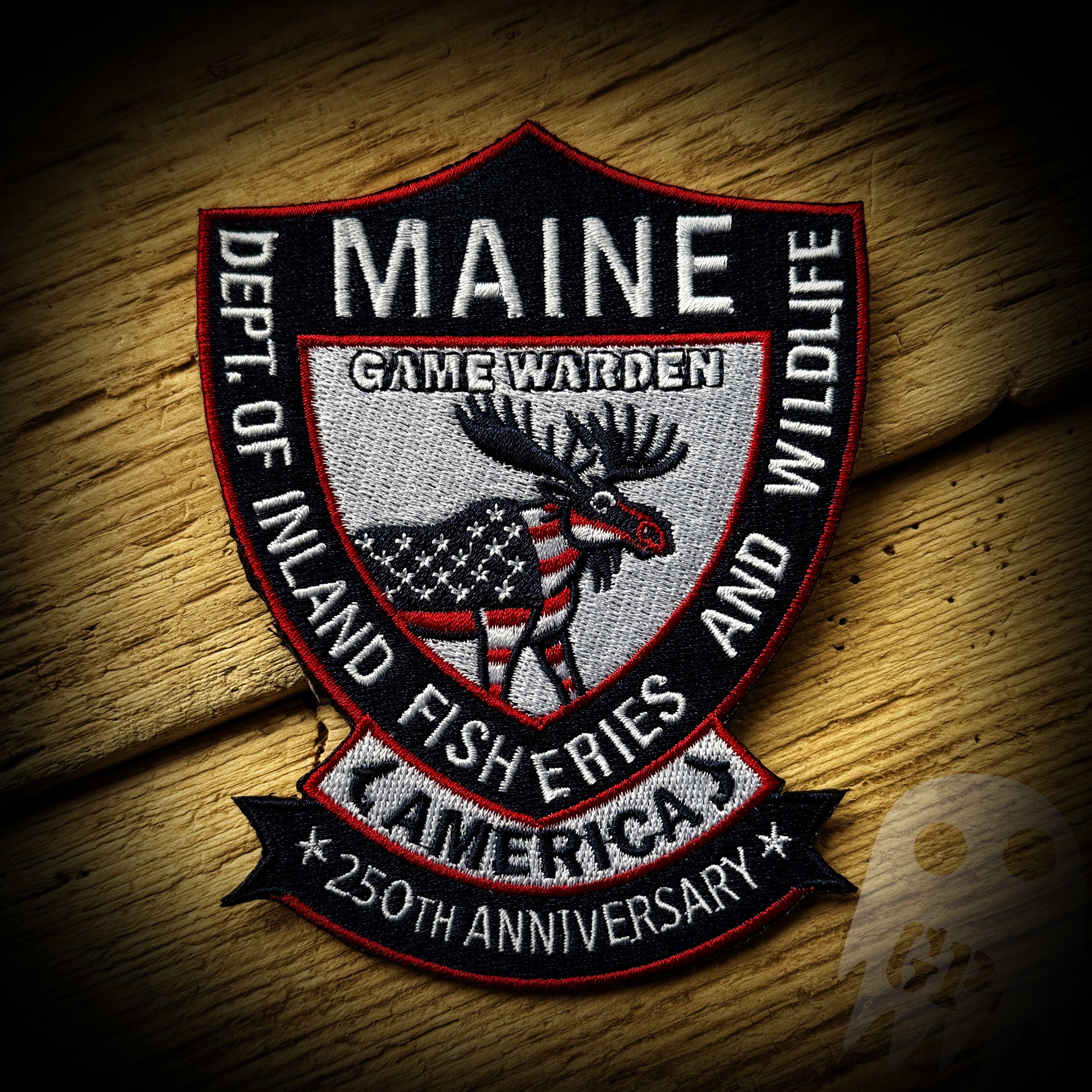 250th America PATCH - Maine Inland Game Warden 250th Anniversary of America Patch