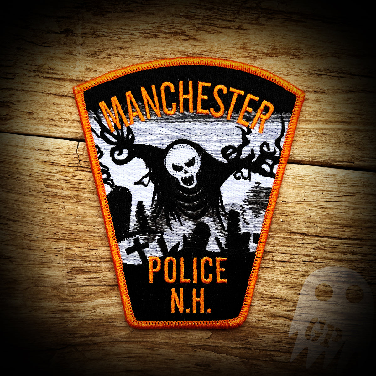 Manchester, NH PD 2023 Halloween Patch GHOST PATCH