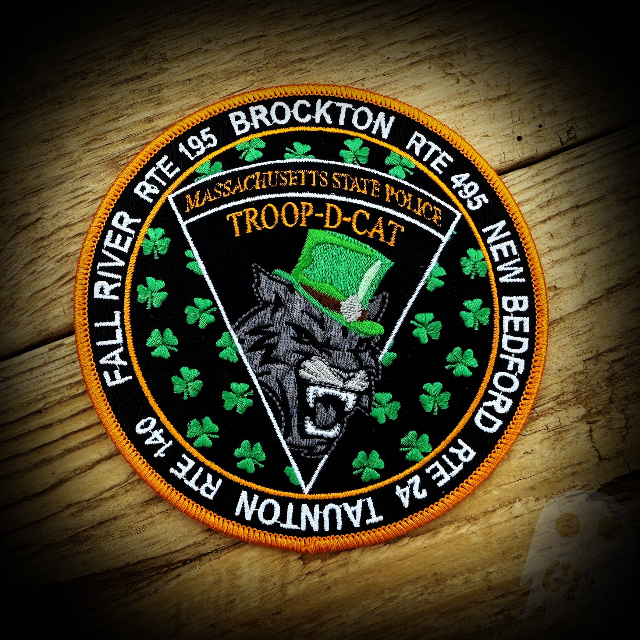 2025 Irish - Mass State Police Troop D CAT 2025 St. Patrick's Day Patch