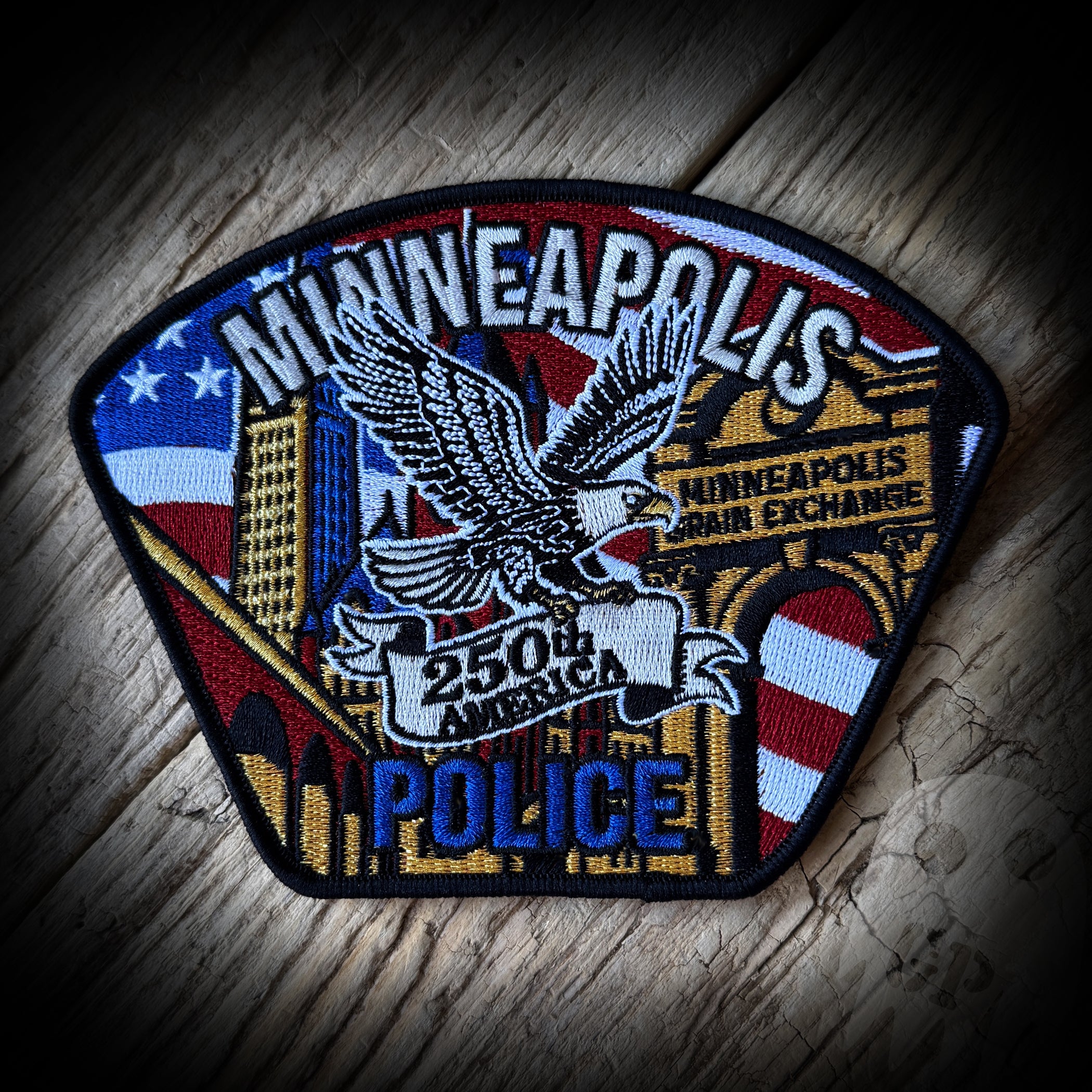 250th America - Minneapolis, MN Police Department 250th Anniversary of America Patch