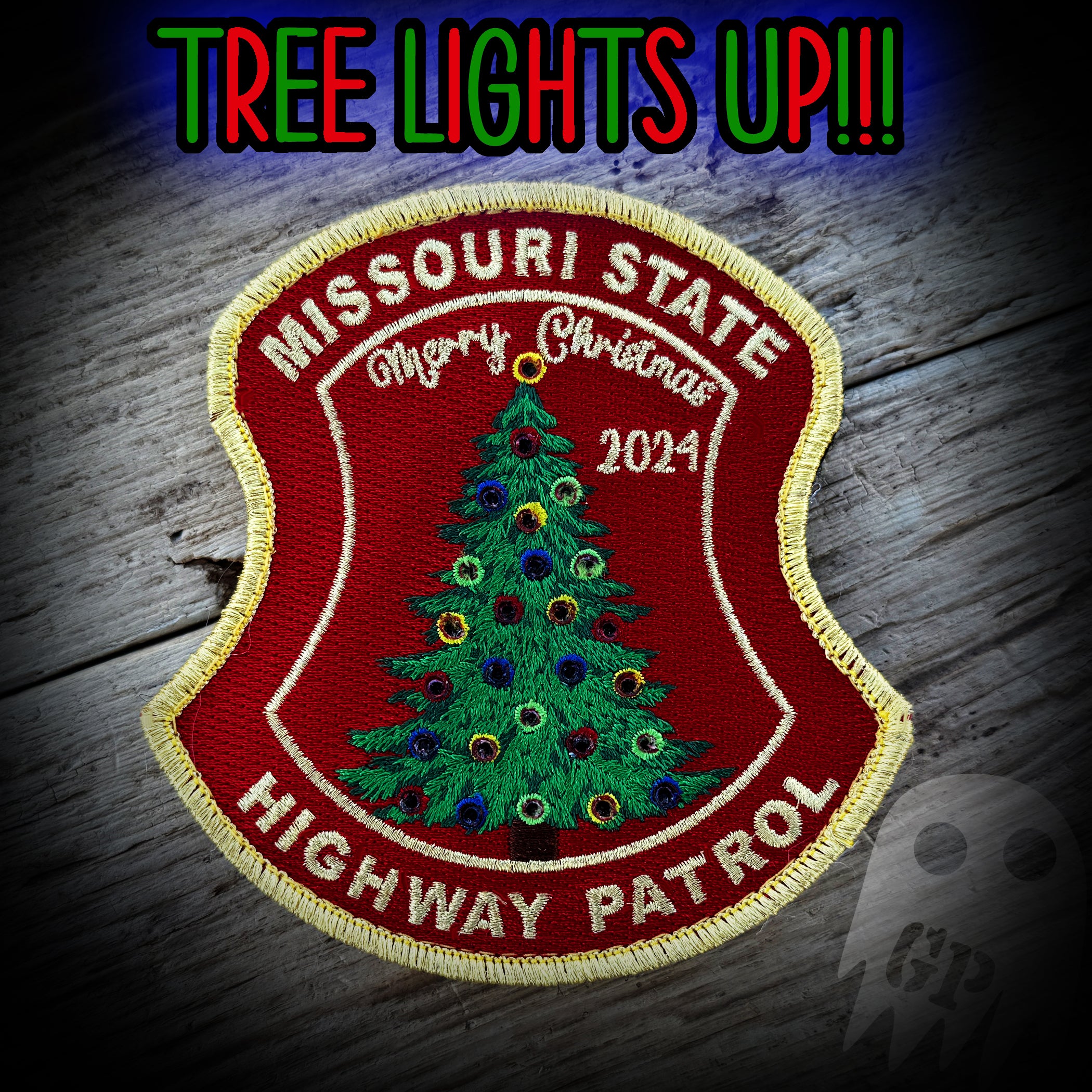 2024 Christmas - Missouri State Highway Patrol 2024 Christmas Patch - LIGHTS UP!