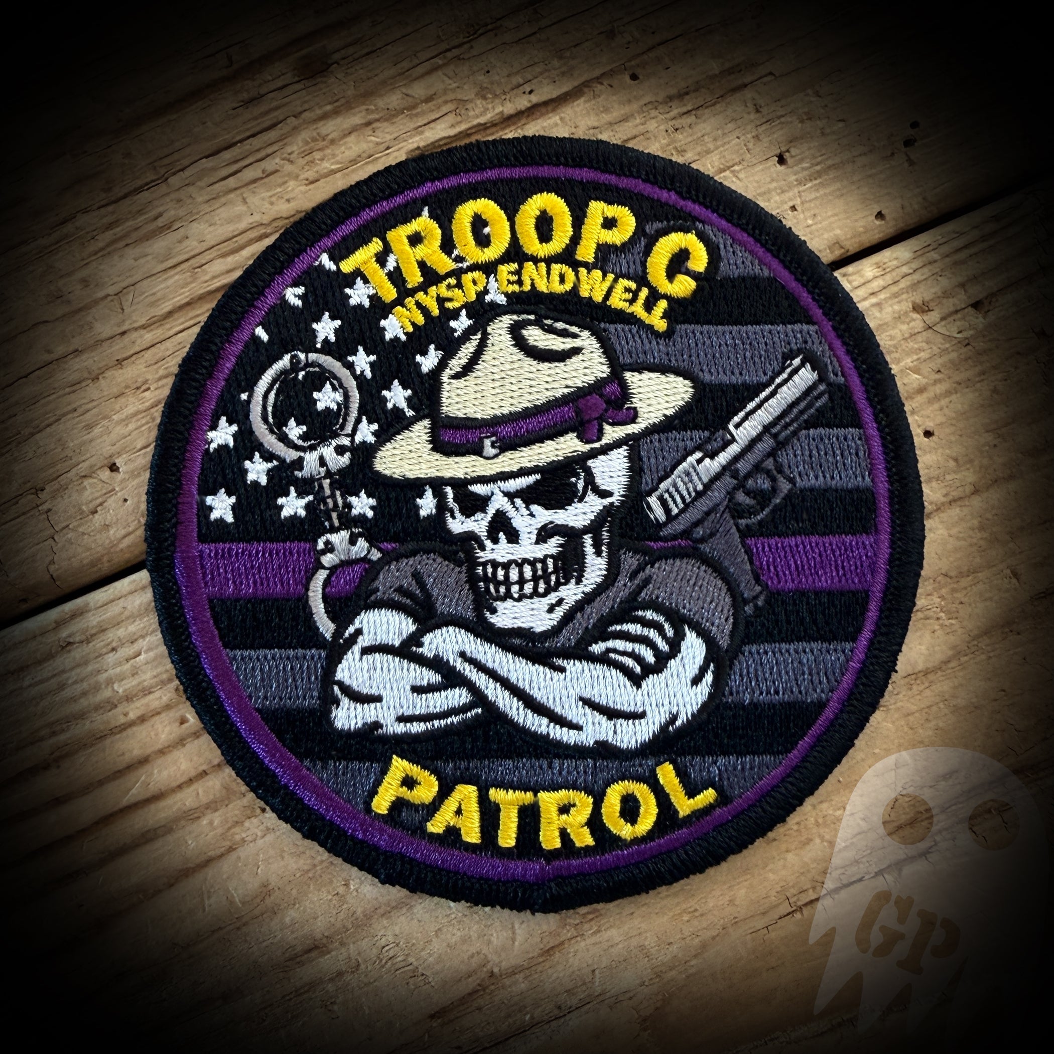 New York State Police Endwell Thin Purple Line Patch