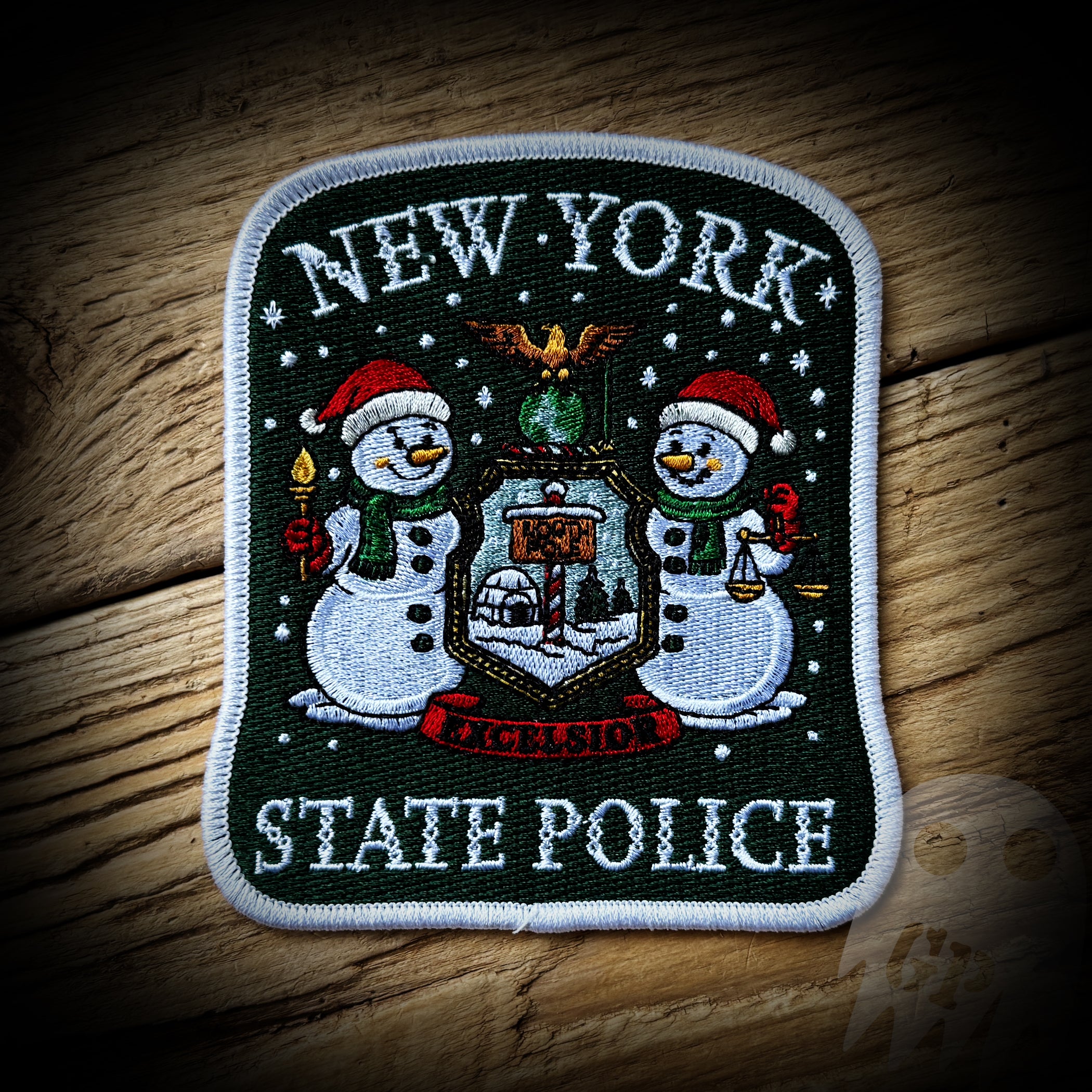 2025 Christmas Snowman - New York State Police 2025 Christmas Snowman Patch