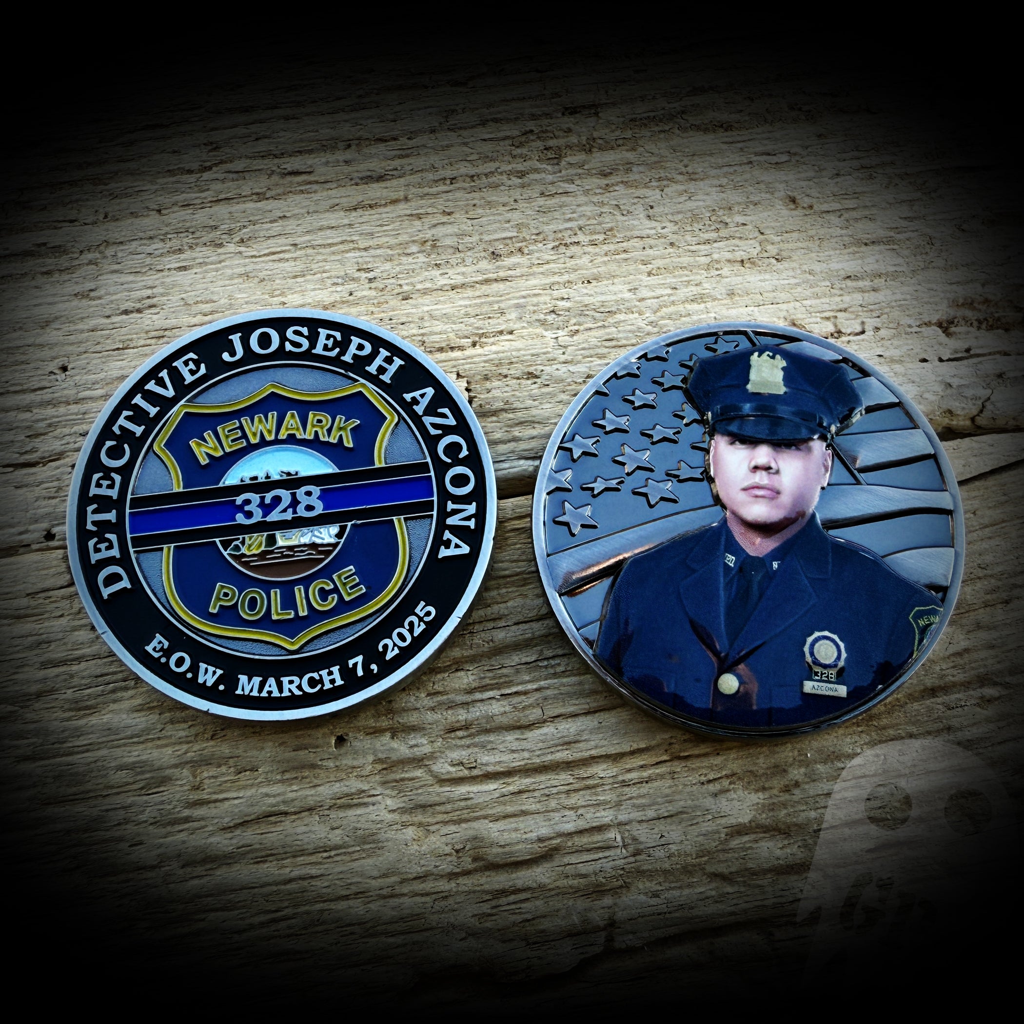 Azcona Memorial Coin - Detective Joseph Azcona - Newark PD