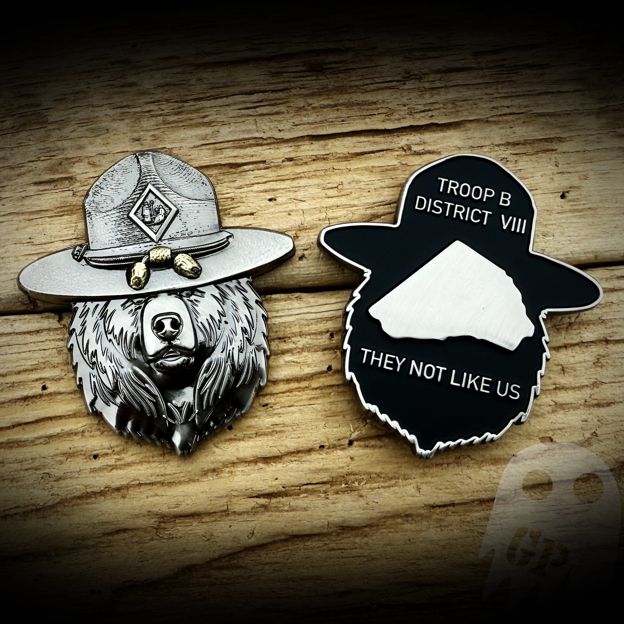North Carolina Highway Patrol Troop B Bear Coin – GHOST PATCH