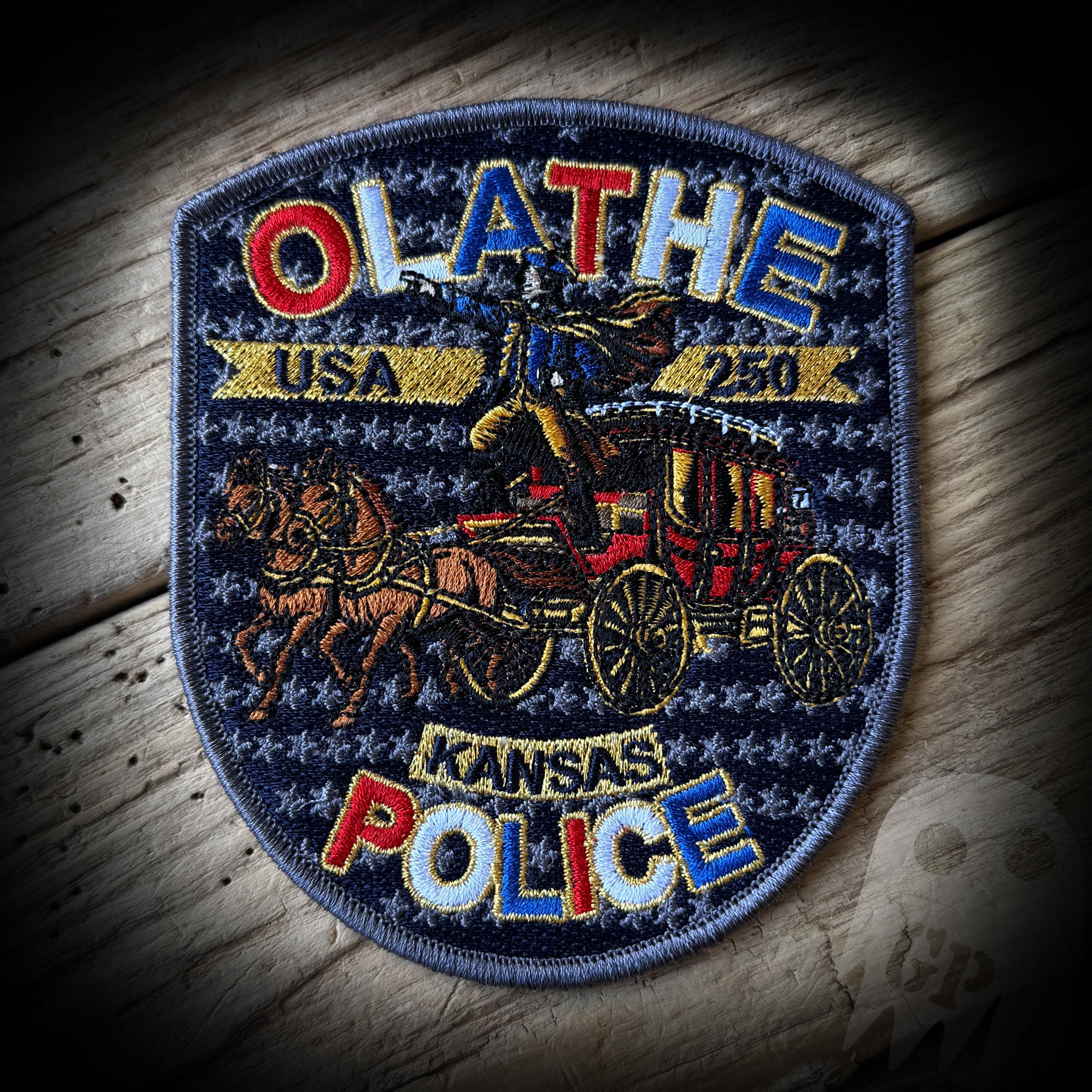 250th America - Olathe, KS PD 250th Anniversary of America Patch