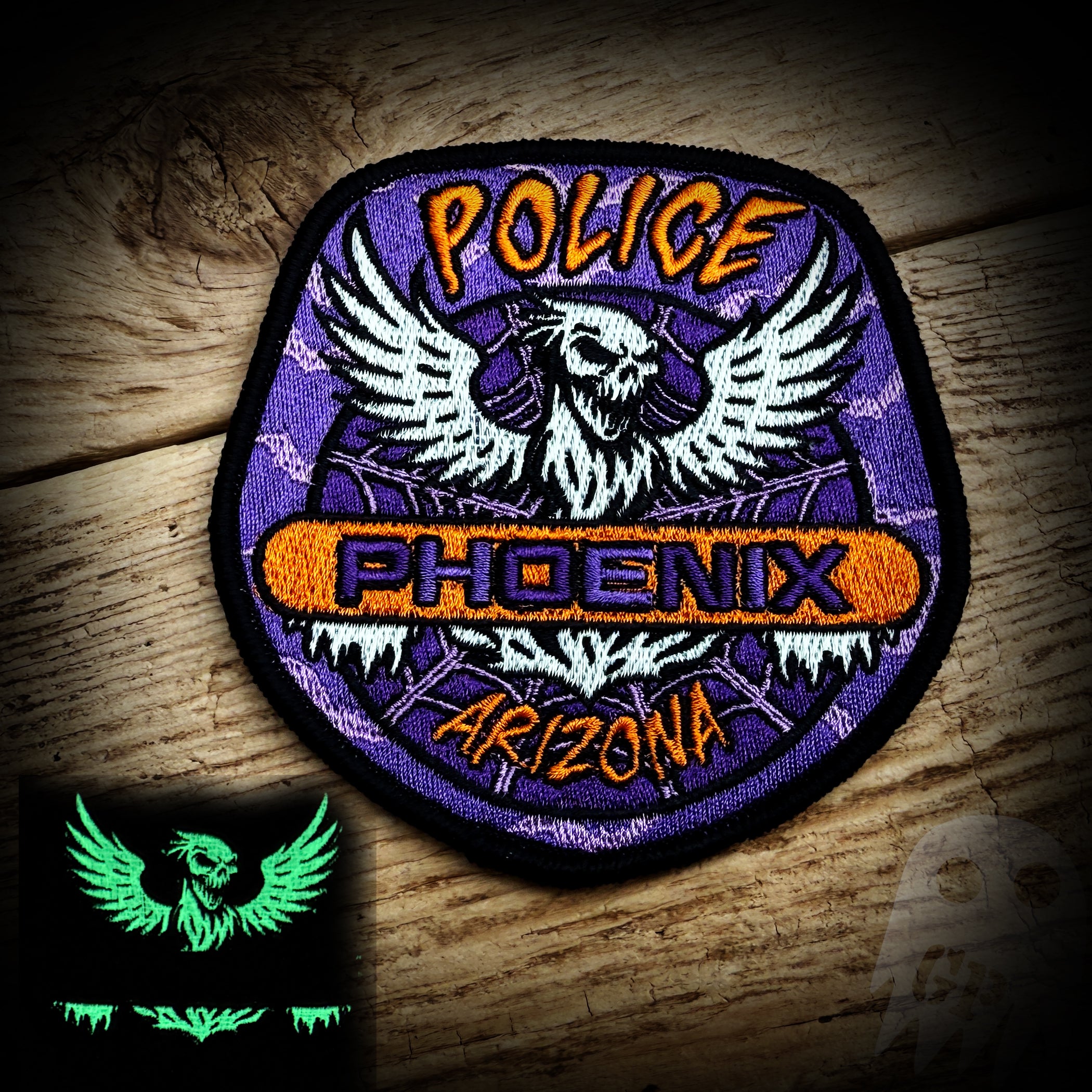 PATCH 2025 Halloween - Phoenix, AZ Police Department 2025 Halloween Patch - Glows in the dark