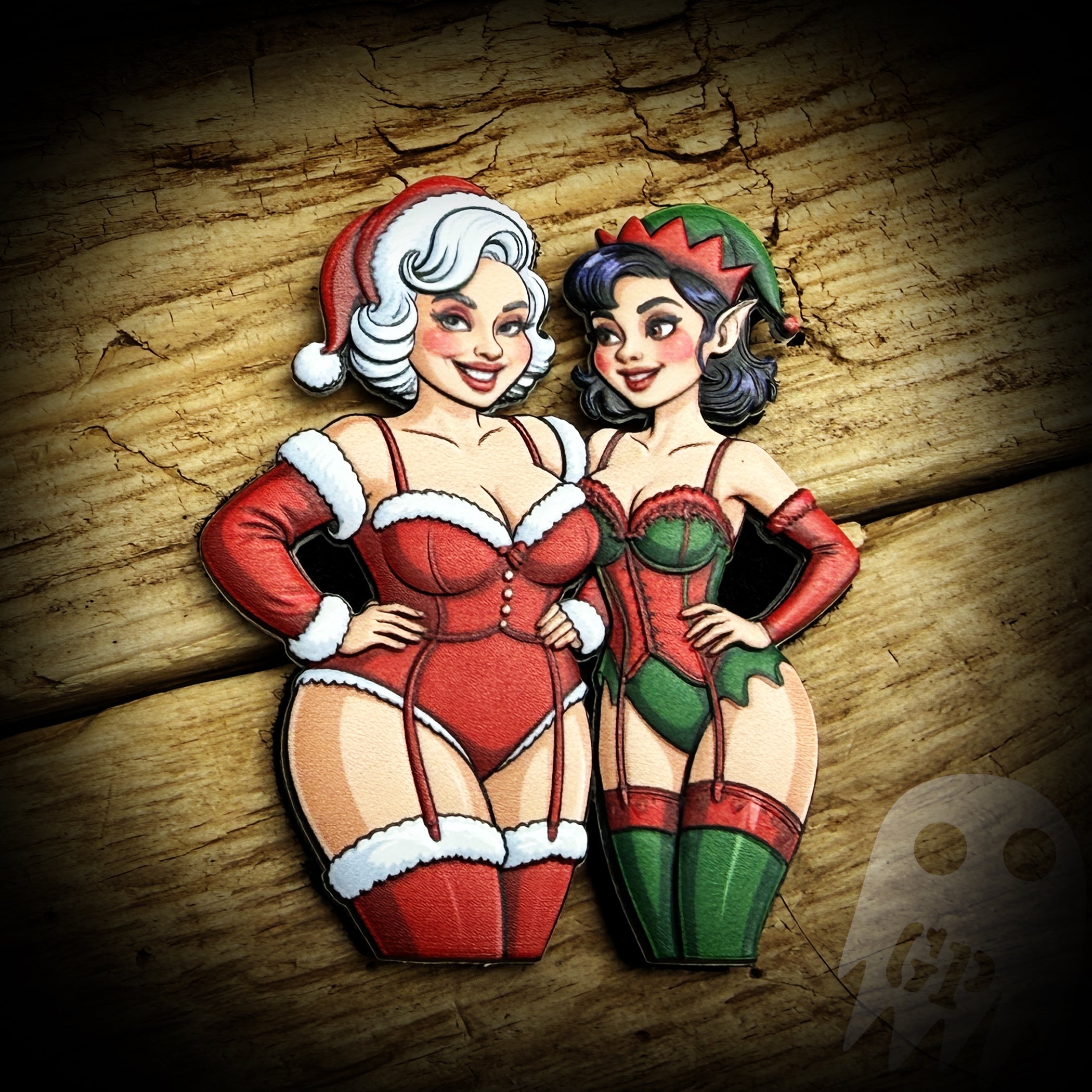 #19 Pin Up Girl XGP - Christmas - Mrs. Claus and Her Helper Elf
