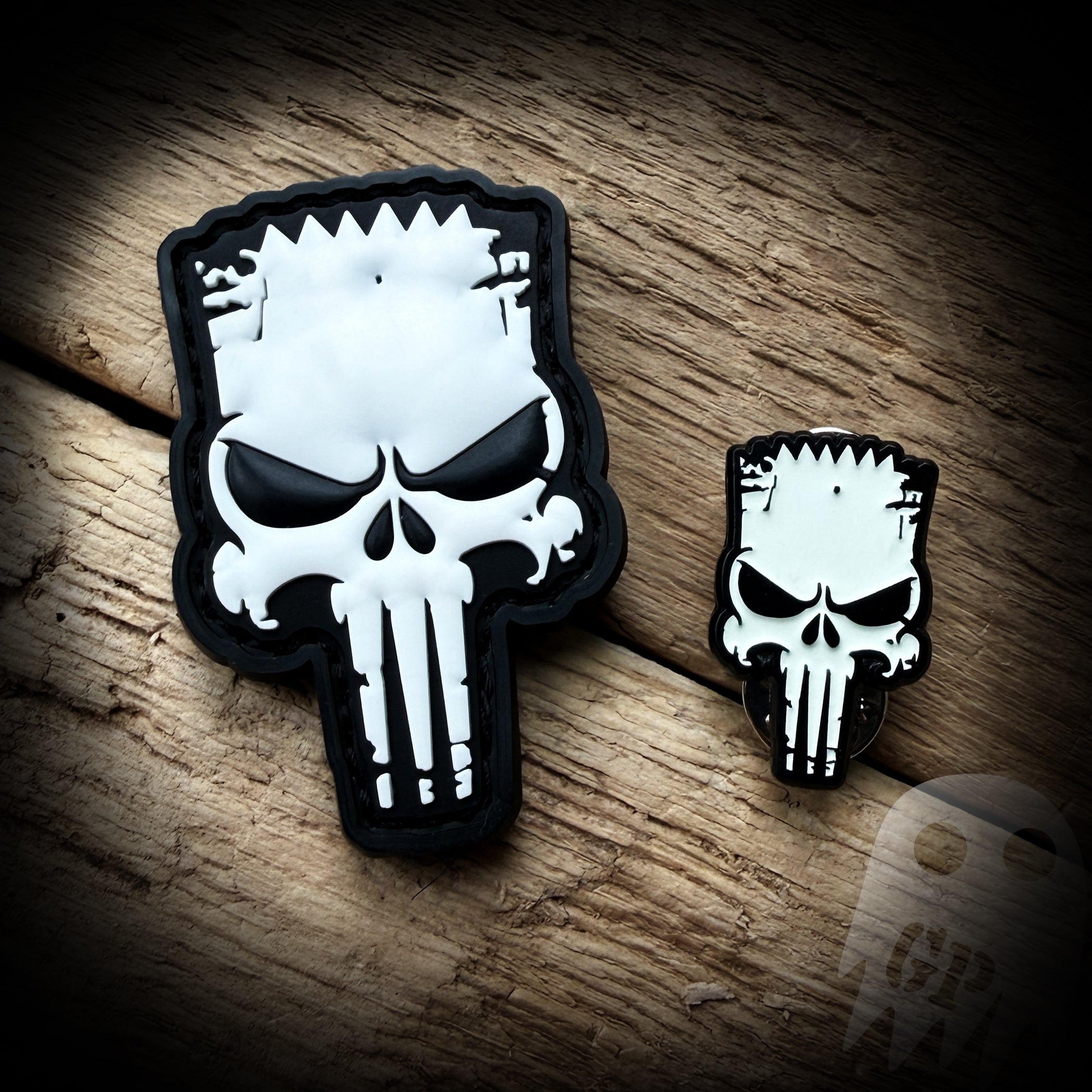 Bart Simpson Punisher - PVC and Pin