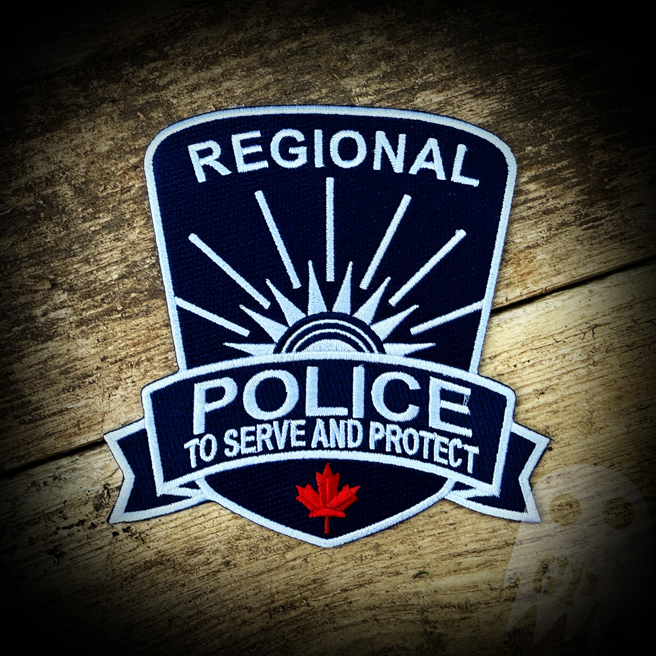 カントー地方POLICE エンブレムパッチ 107 - Regional Police Patch - Trailer Park Boys – GHOST PATCH