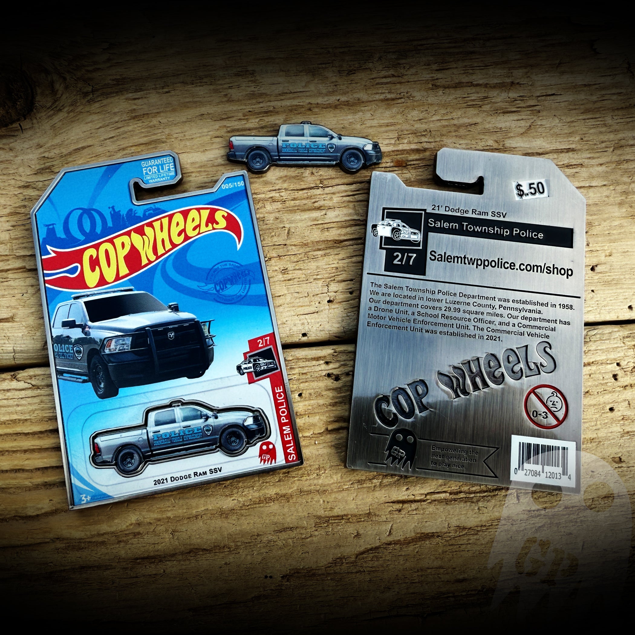 Truck - Salem Township, PA PD Commercial Vehicle Enforcement Cop Wheels Coin