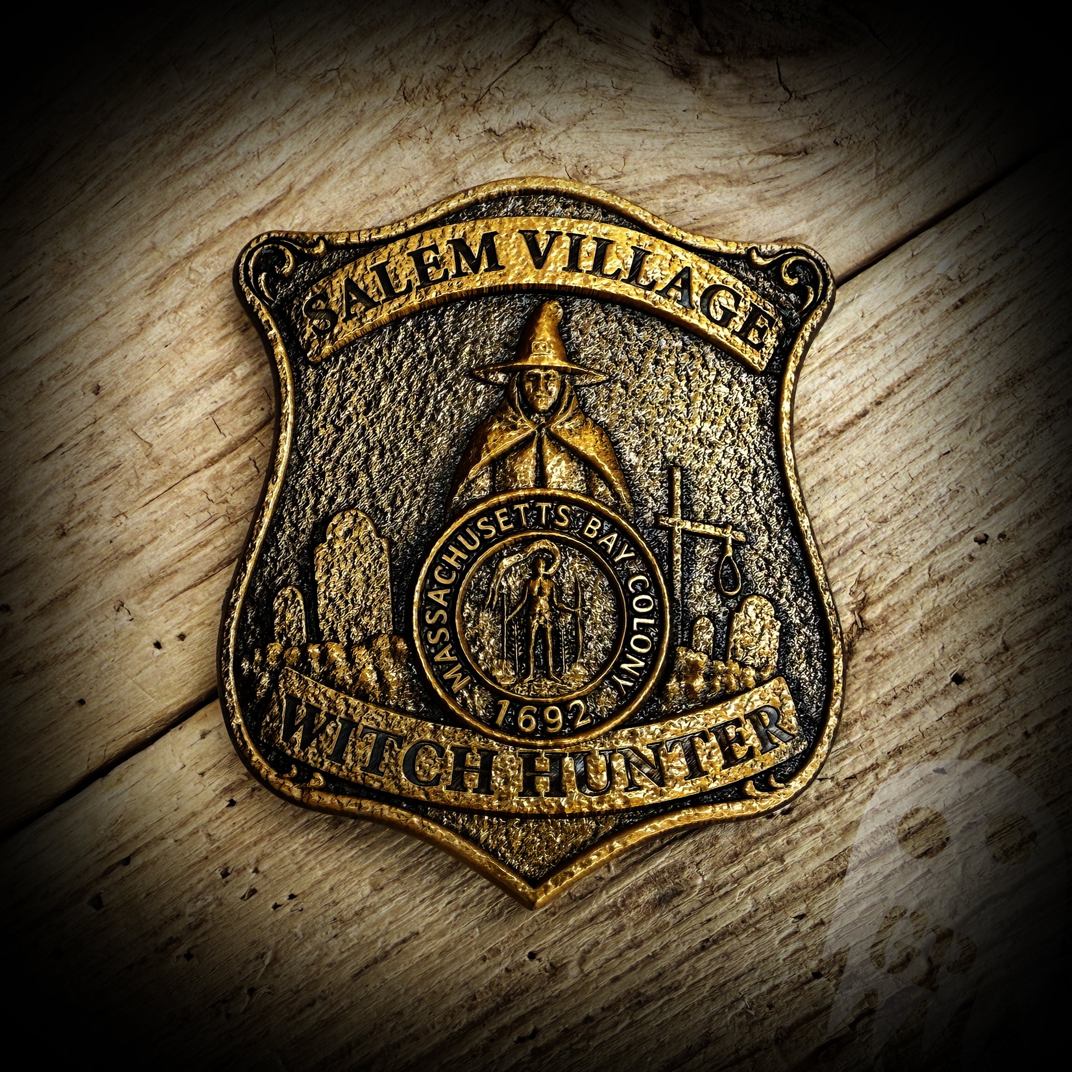 Salem Village Witch Hunter Badge