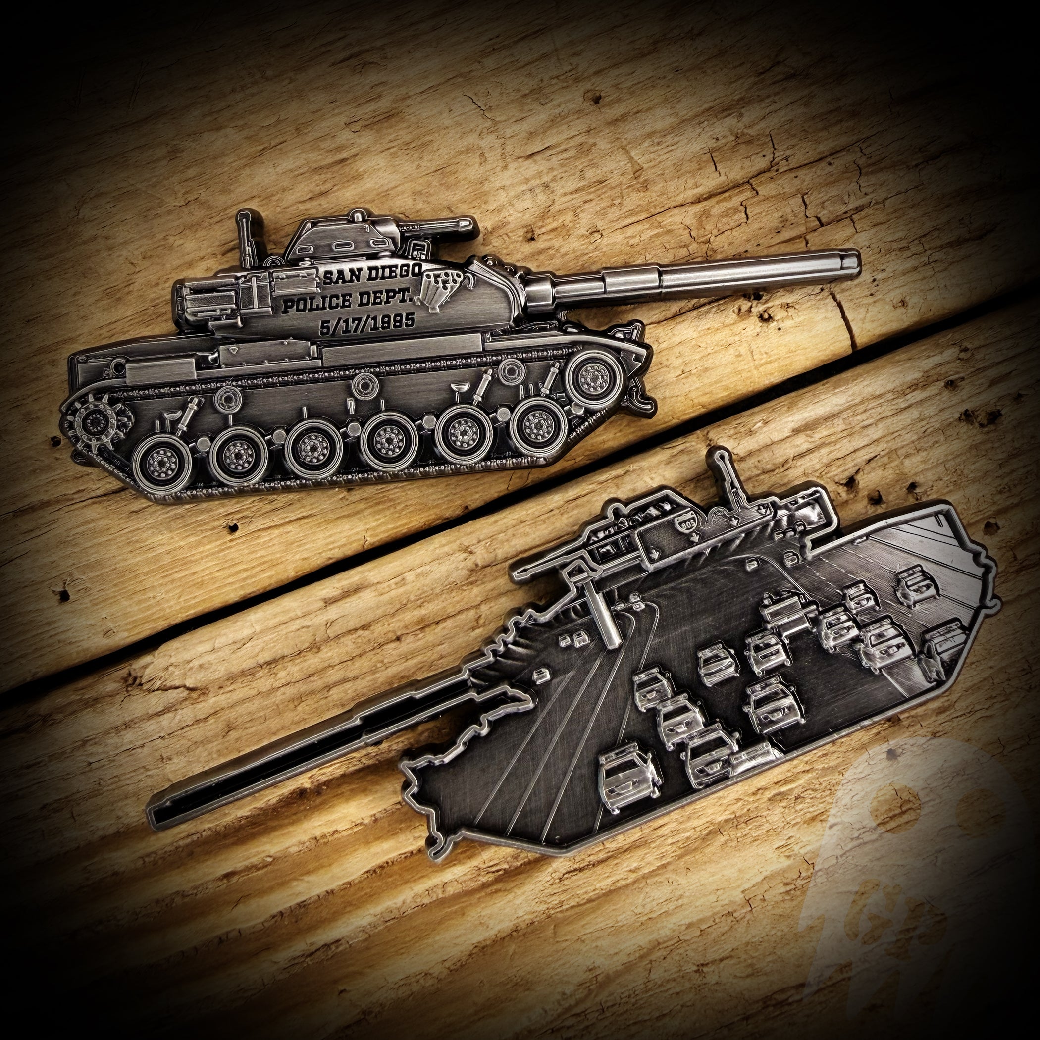 San Diego, CA PD 1995 Tank Rampage Commemorative Coin