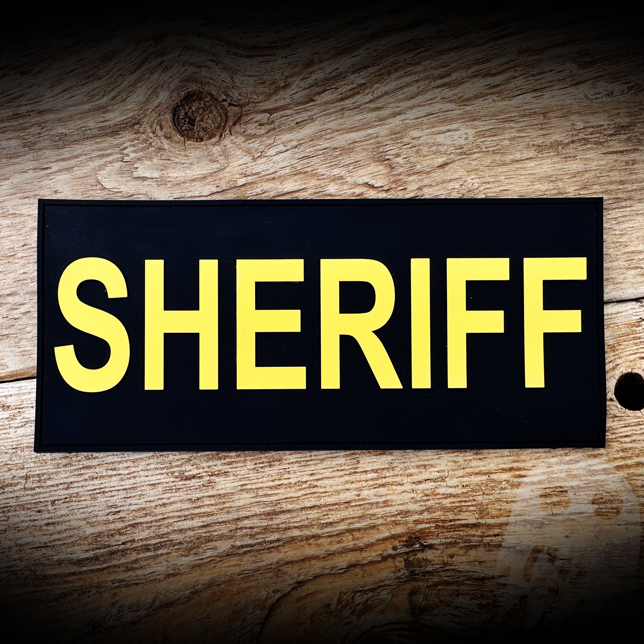 SHERIFF Outer Carrier Back PVC Patch - TWO SIZES AVAILABLE – GHOST 