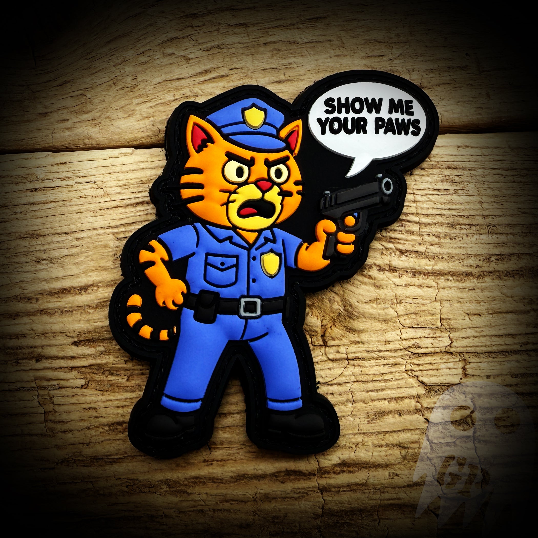 Show Me Your Paws Cat Police PVC