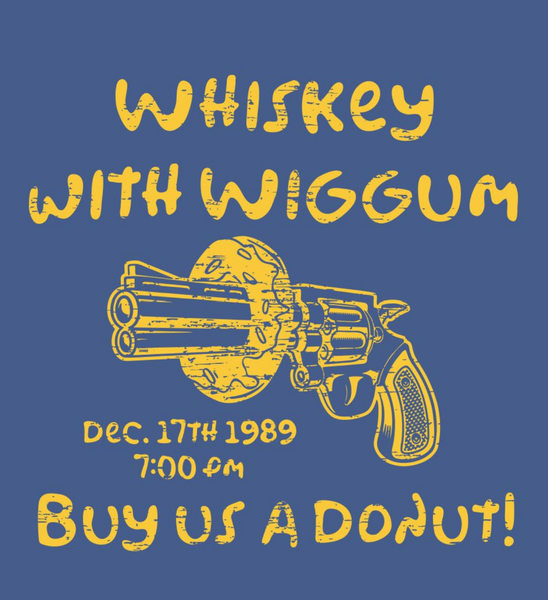 T-Shirt - Springfield PD Whiskey with Wiggum - The Simpsons