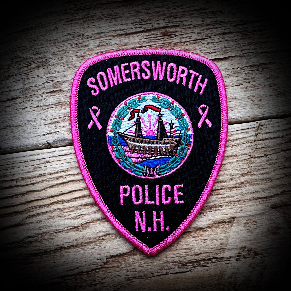 Pink Somersworth, NH PD 2023 Pink Patch GHOST PATCH