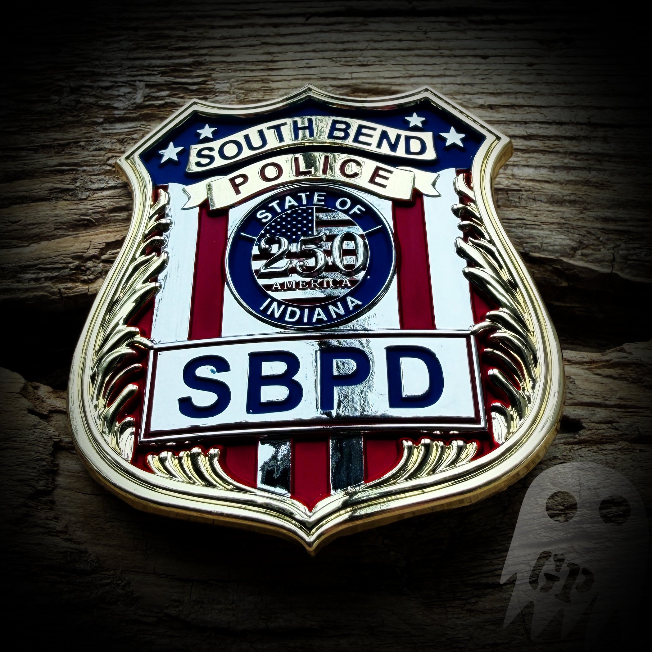 Badge 250th America - South Bend, IN PD Commemorative 250th Anniversary of America Badge
