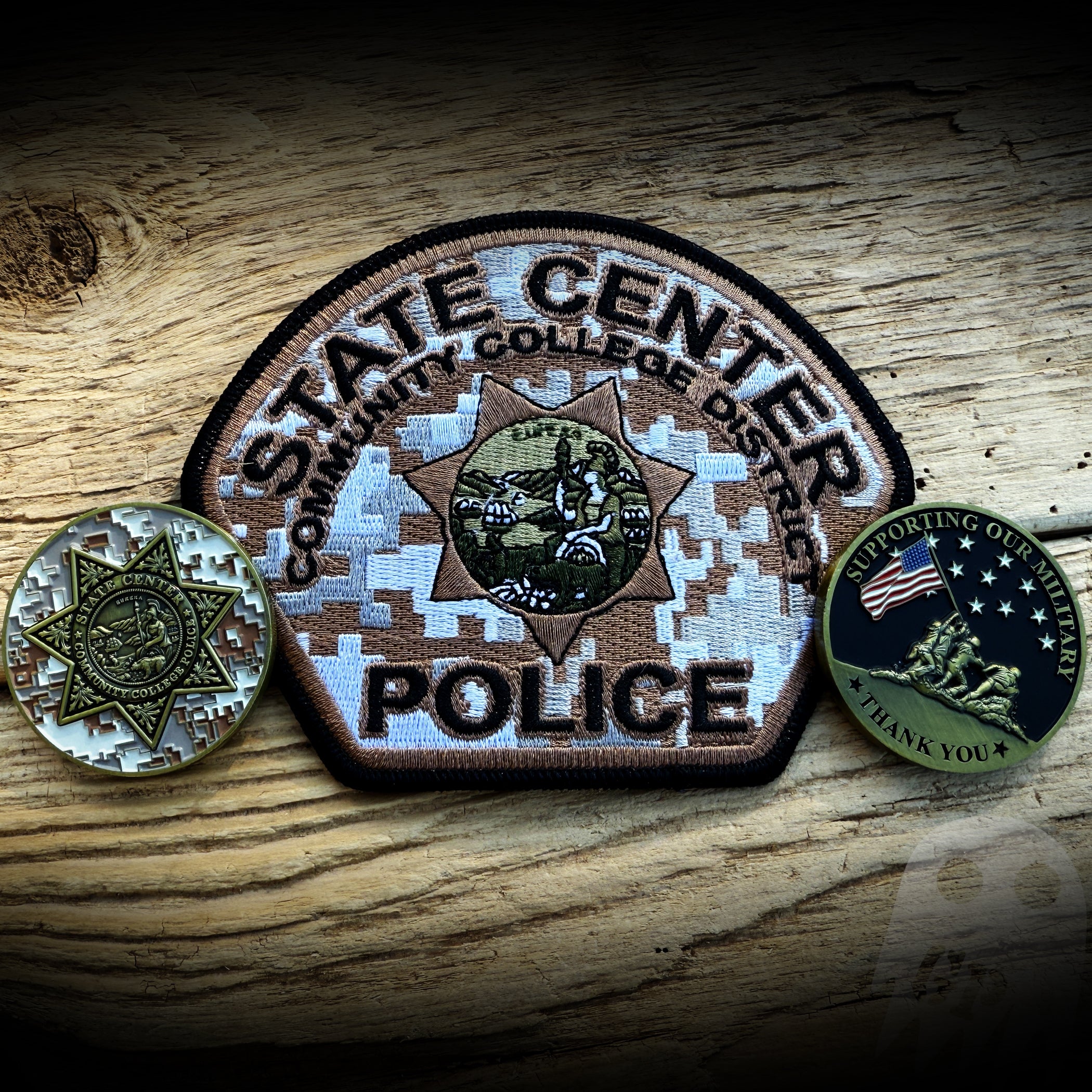 Veteran 2025 - State Center Community College PD Veteran Patch and Coin (You get BOTH)