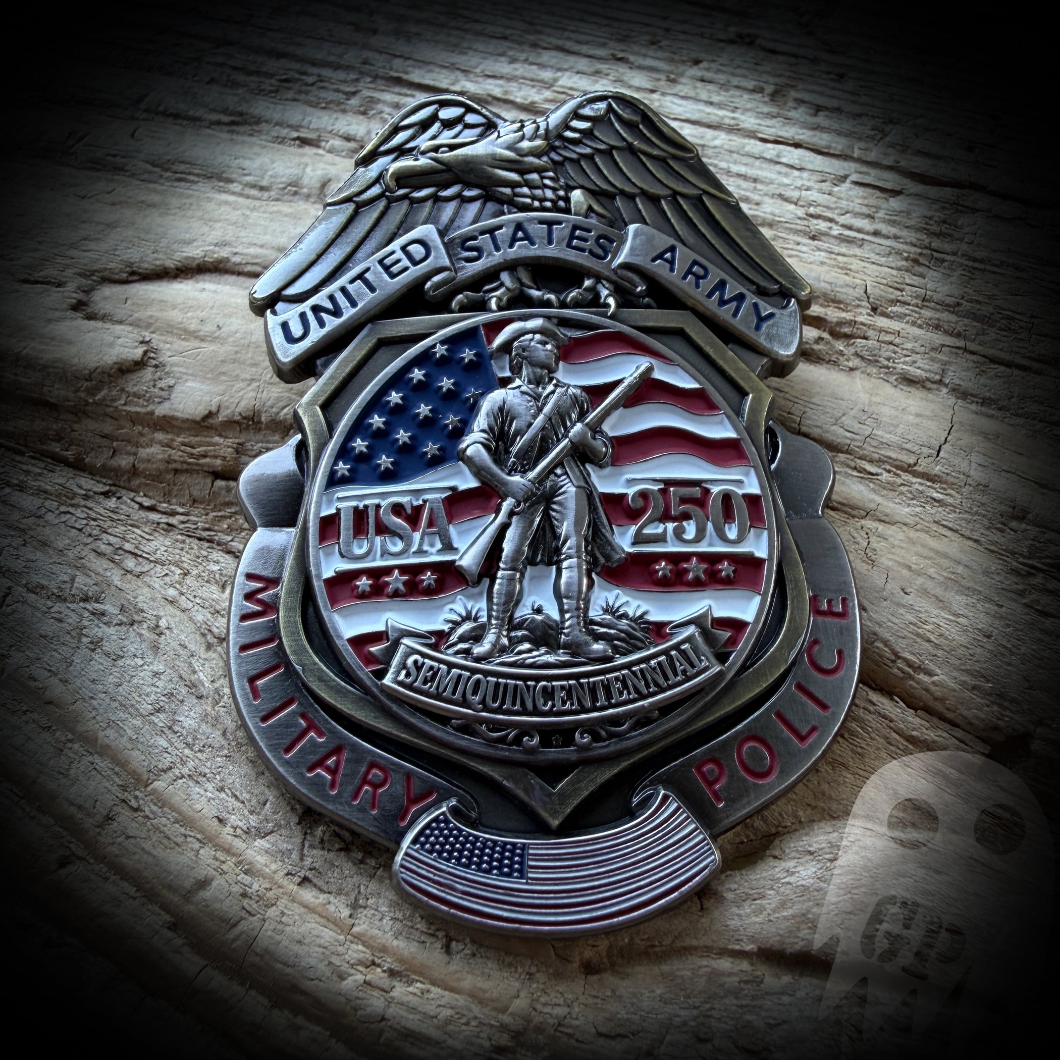 250th America - US Army Military Police 250th Anniversary of America Badge