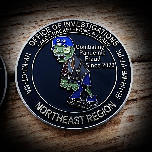 US Office Of Inspector General - Labor and Racketeering Fraud - Northeast Region Coin