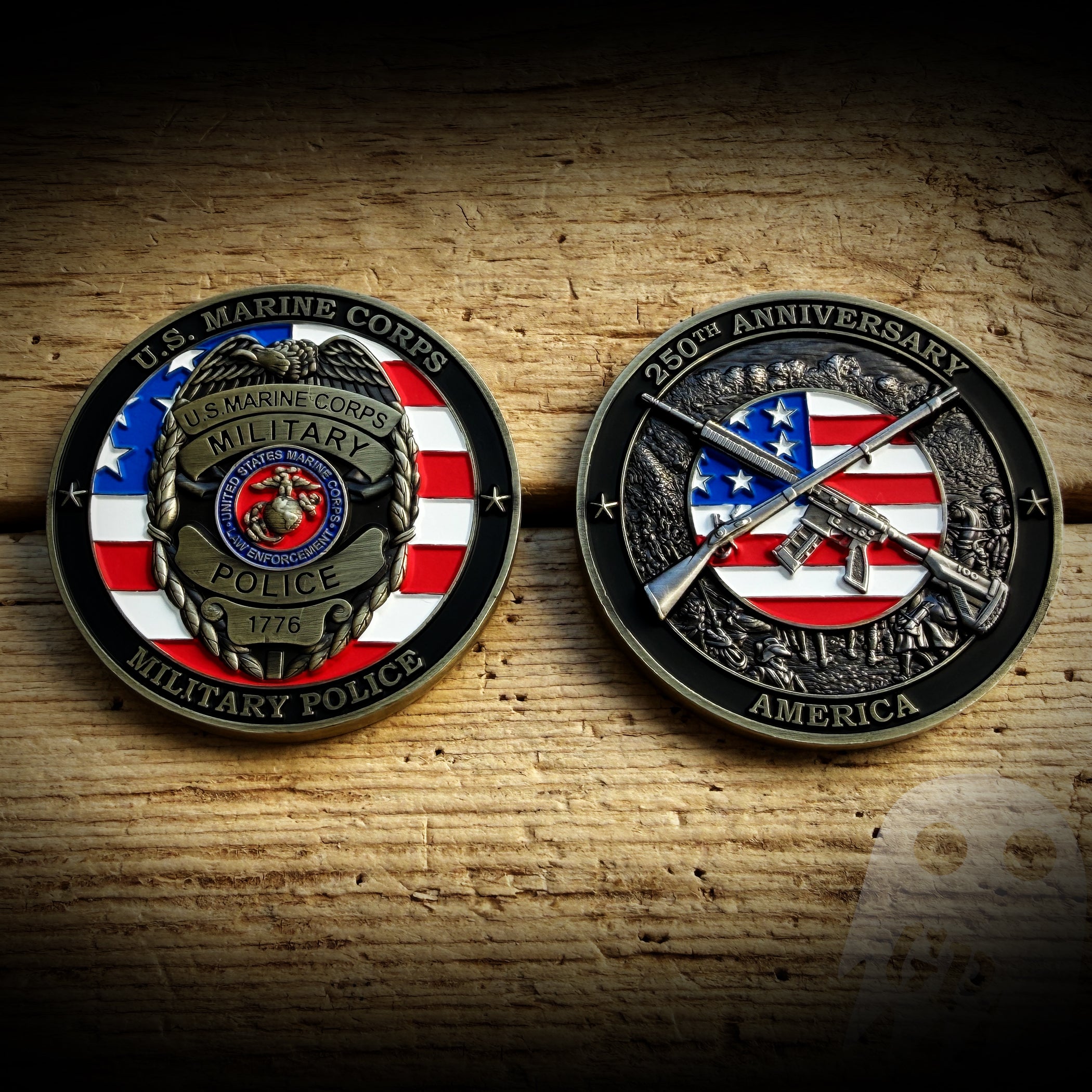 250th America COIN - USMC Police 250th Anniversary of America Coin