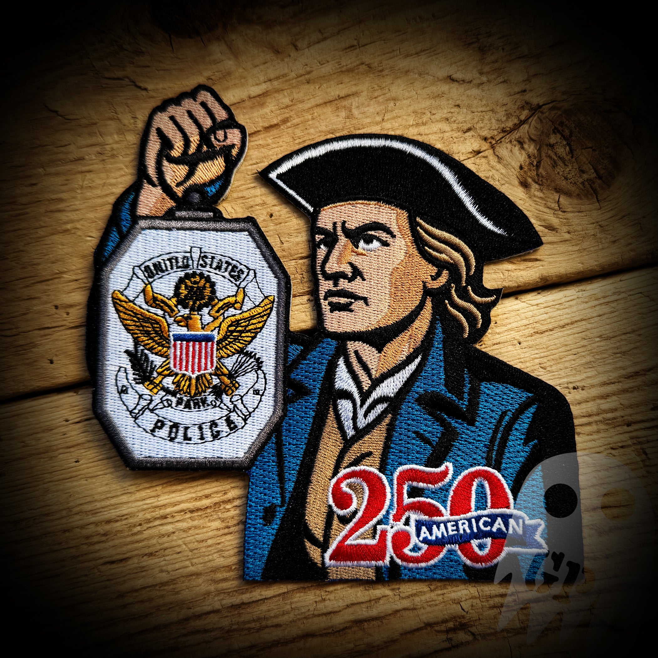 250th America LANTERN PATCH - US Park Police 250th Anniversary of America LANTERN Patch