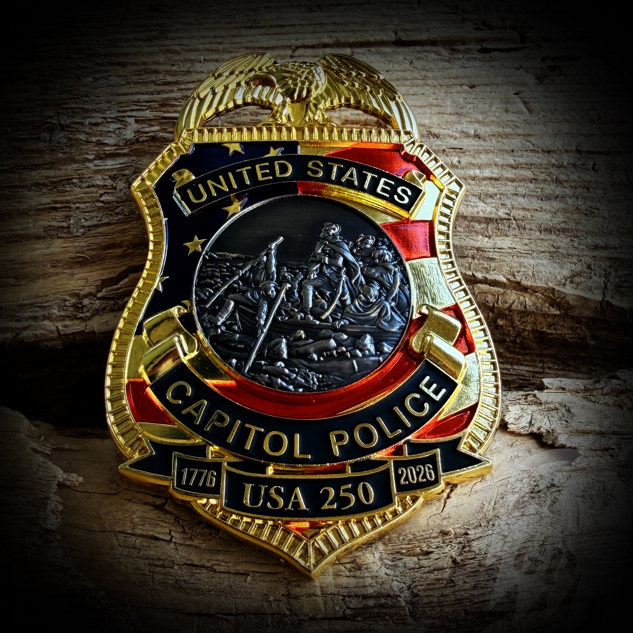 BADGE 250th America - US Capitol Police 250th Anniversary of America Badge