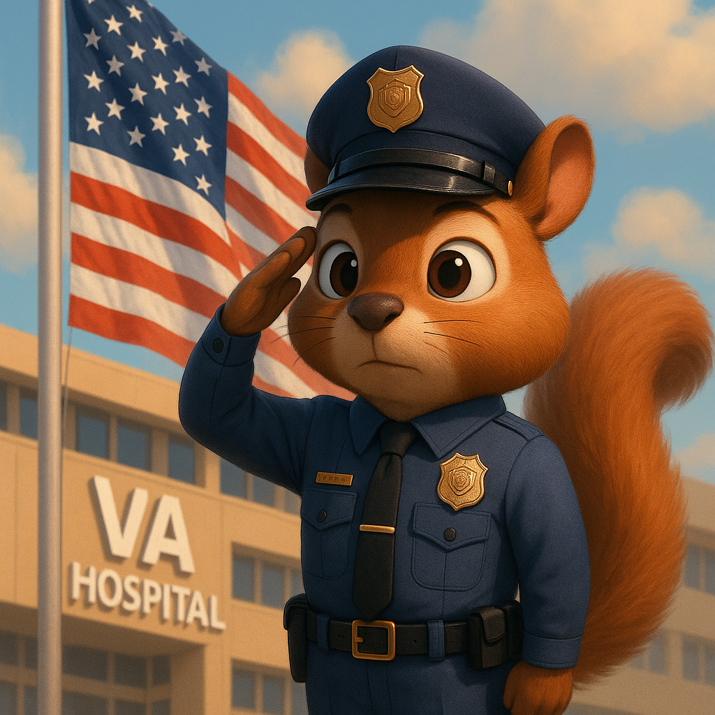 Veteran Affairs Police Secret Squirrel Coin (NOT PHOTO SHOWN)