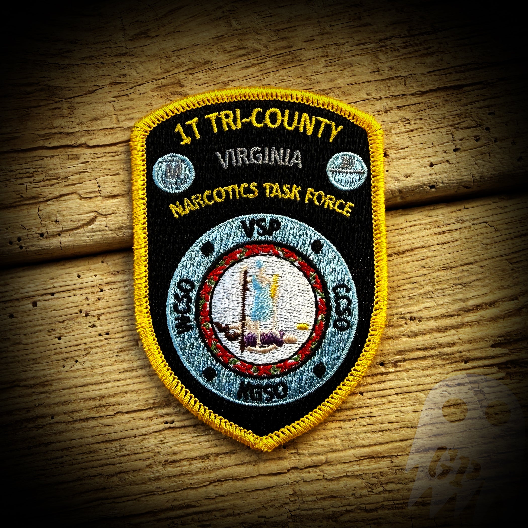 1-T Tri-County Virginia Narcotics Task Force Patch – GHOST PATCH