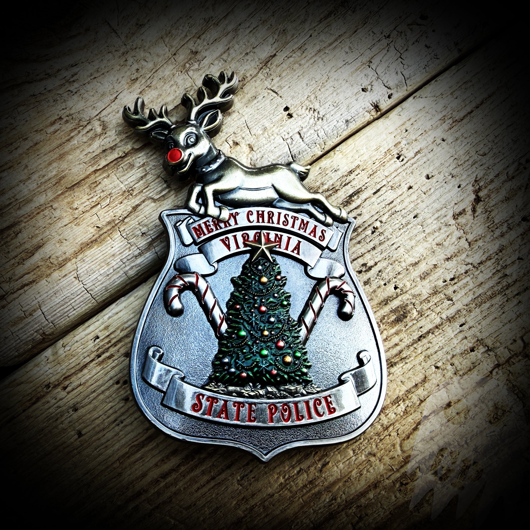 Badge 2025 Christmas - Virginia State Police Christmas Badge