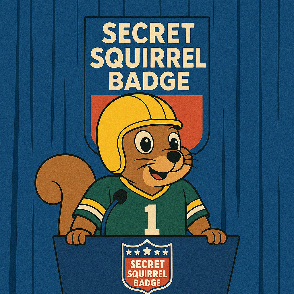 Wisconsin PD Commemorative DRAFT Badge SECRET SQUIRREL (NOT PHOTO SHOWN)