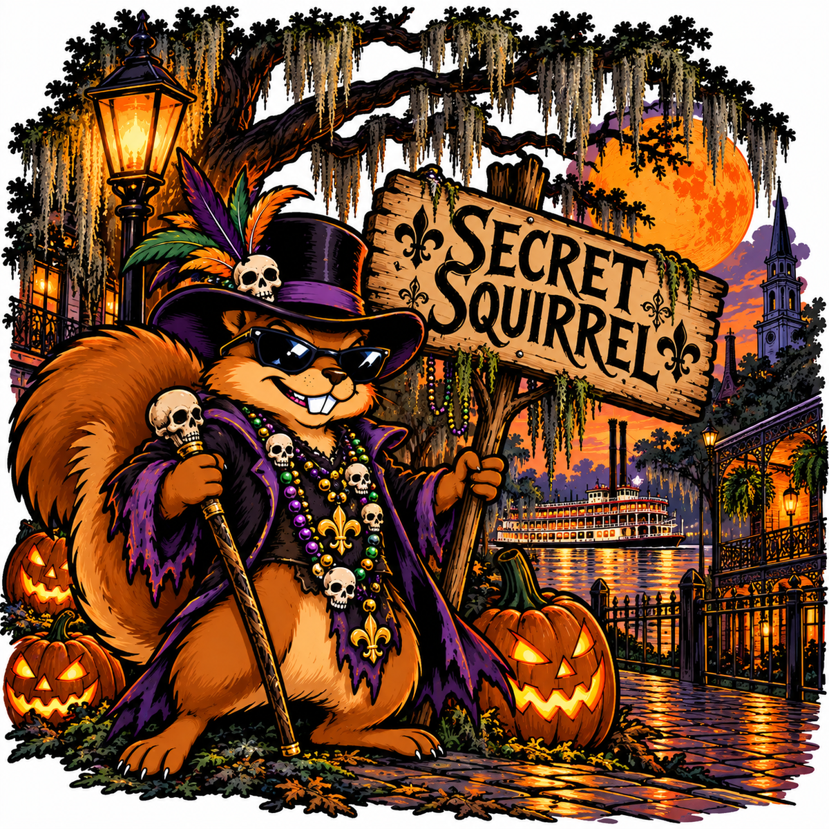 PATCH & COIN 2026 Halloween - Large Southern Police Agency SECRET SQUIRREL 2026 Halloween Patch & Coin (NOT PHOTO SHOWN)