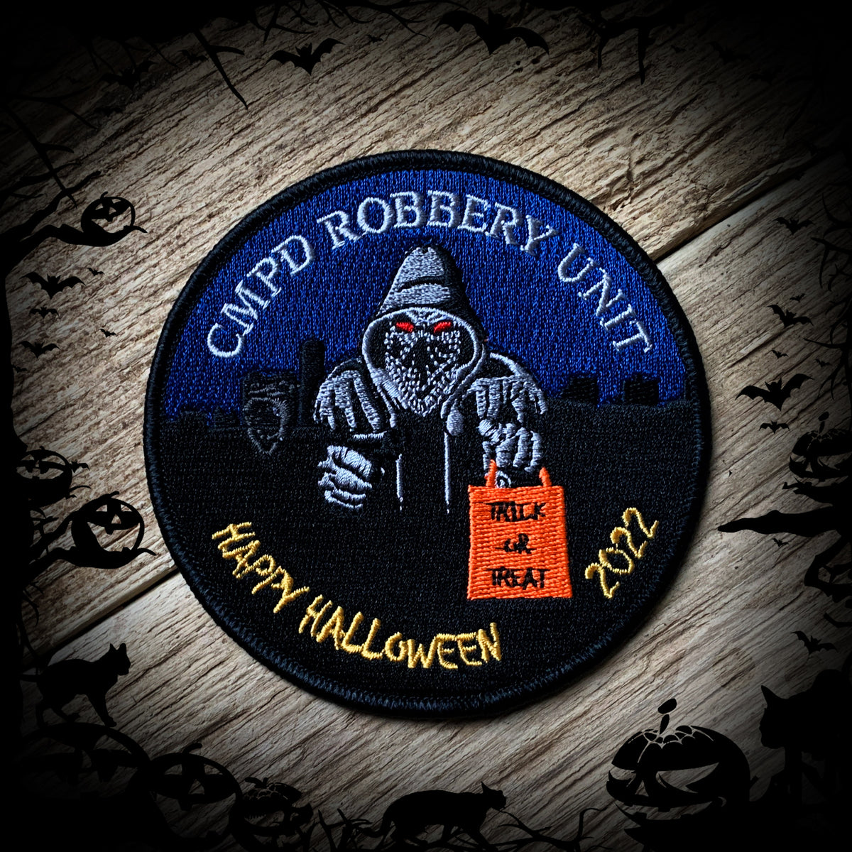 Charlotte Mecklenburg, NC PD Robbery Unit 2022 Halloween Patch LIM