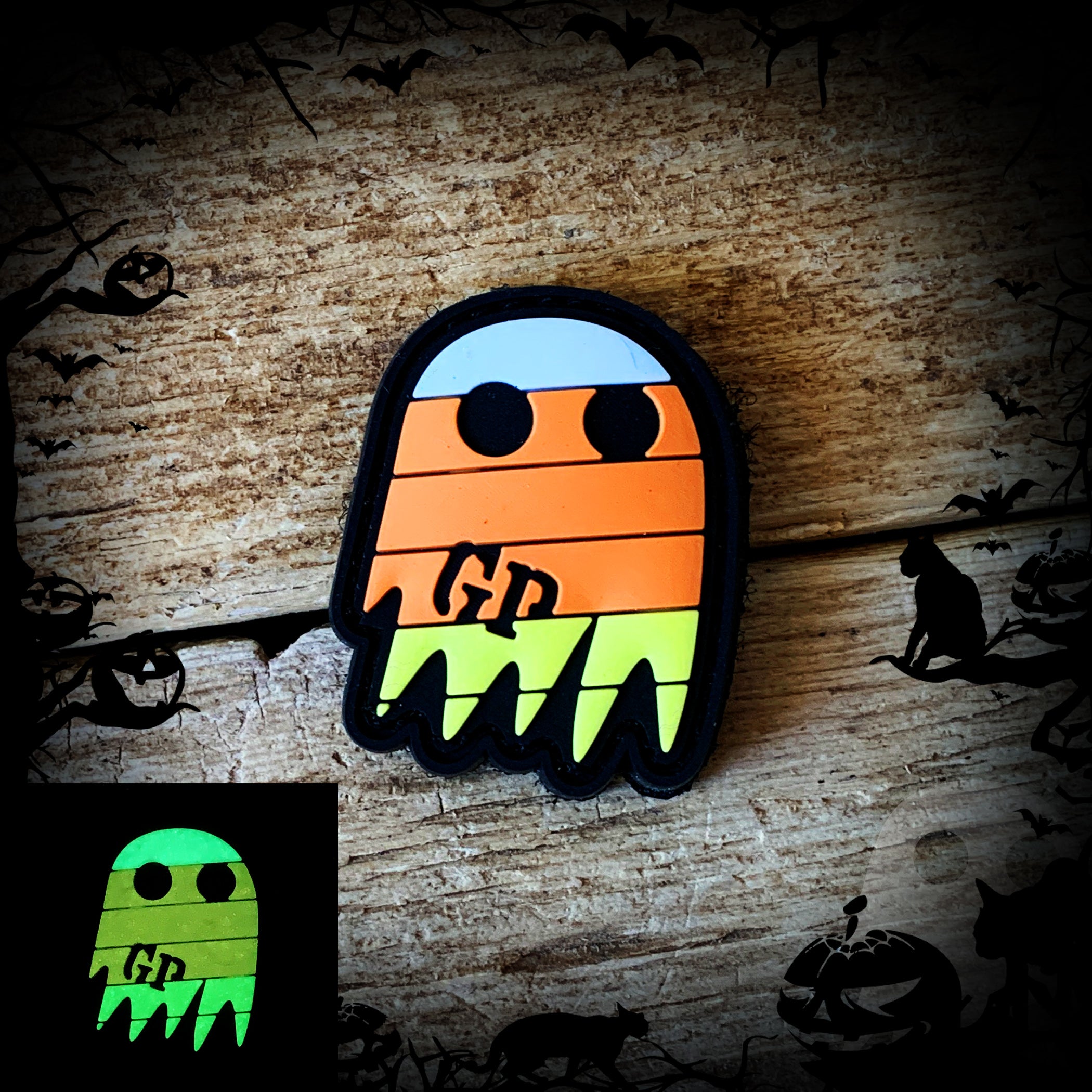 Candy Corn Boomer PVC Ranger Eye - Glows in the dark!