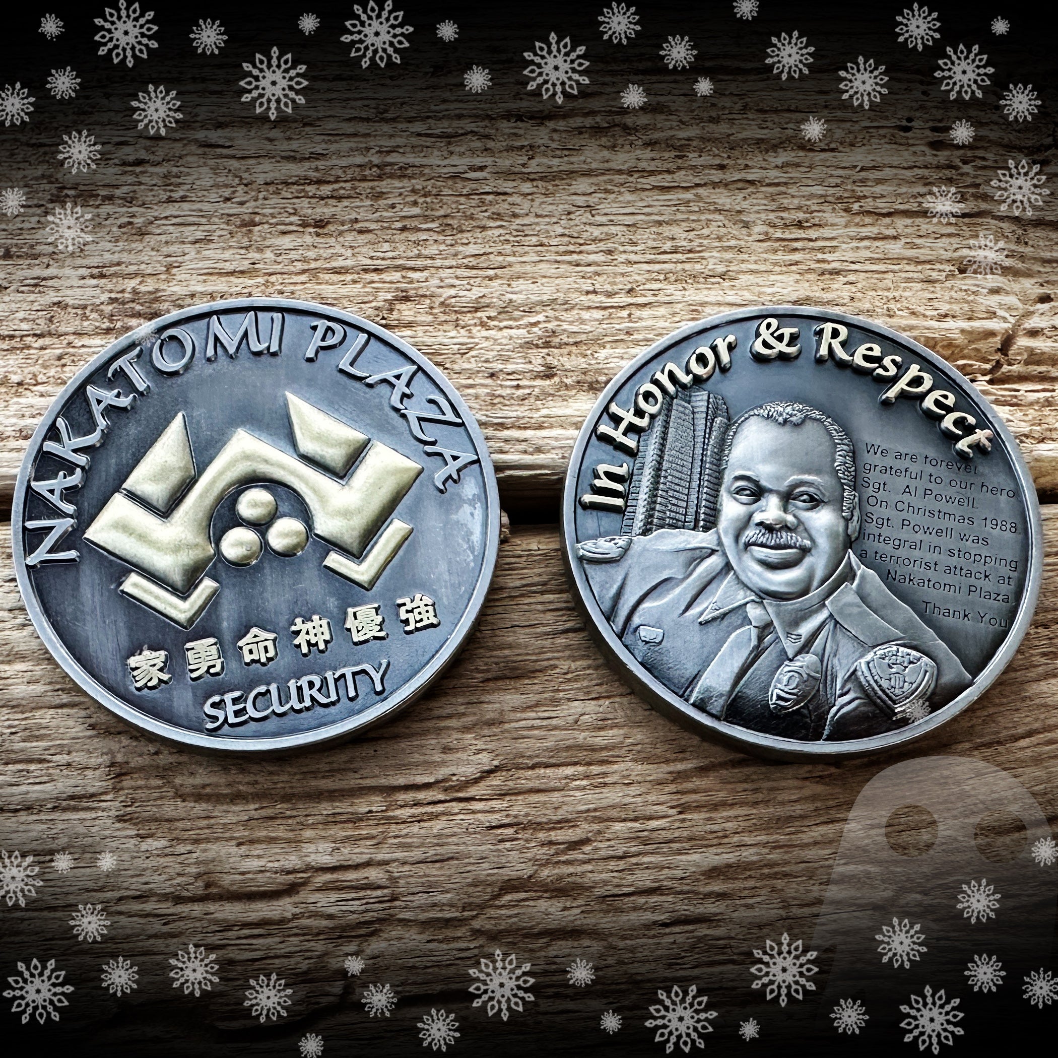 Security coin - Nakatomi Plaza Security - Sgt Al Powell Coin - Die Hard