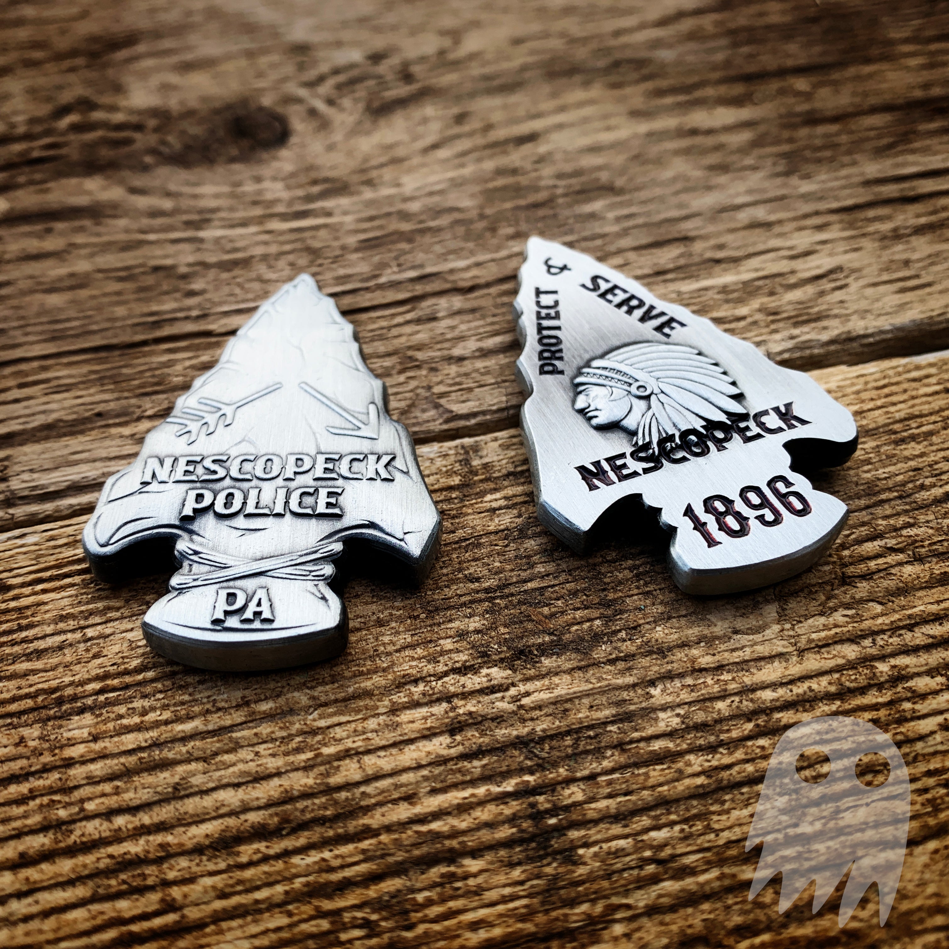 Nescopeck PA Police Arrowhead Challenge Coin - Authentic