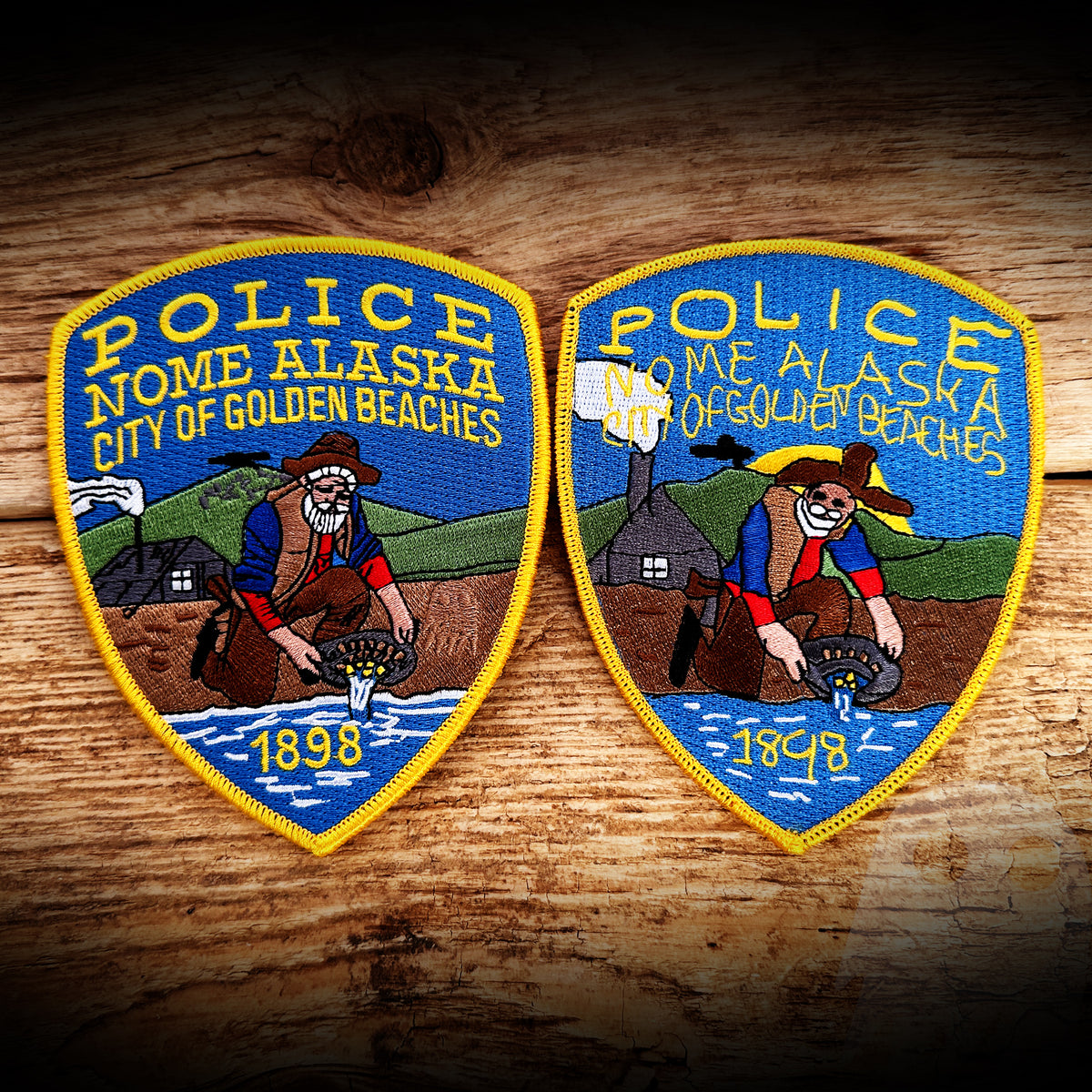 Nome Alaska Police Department April Fools DOUBLE SIDED GHOST PATCH