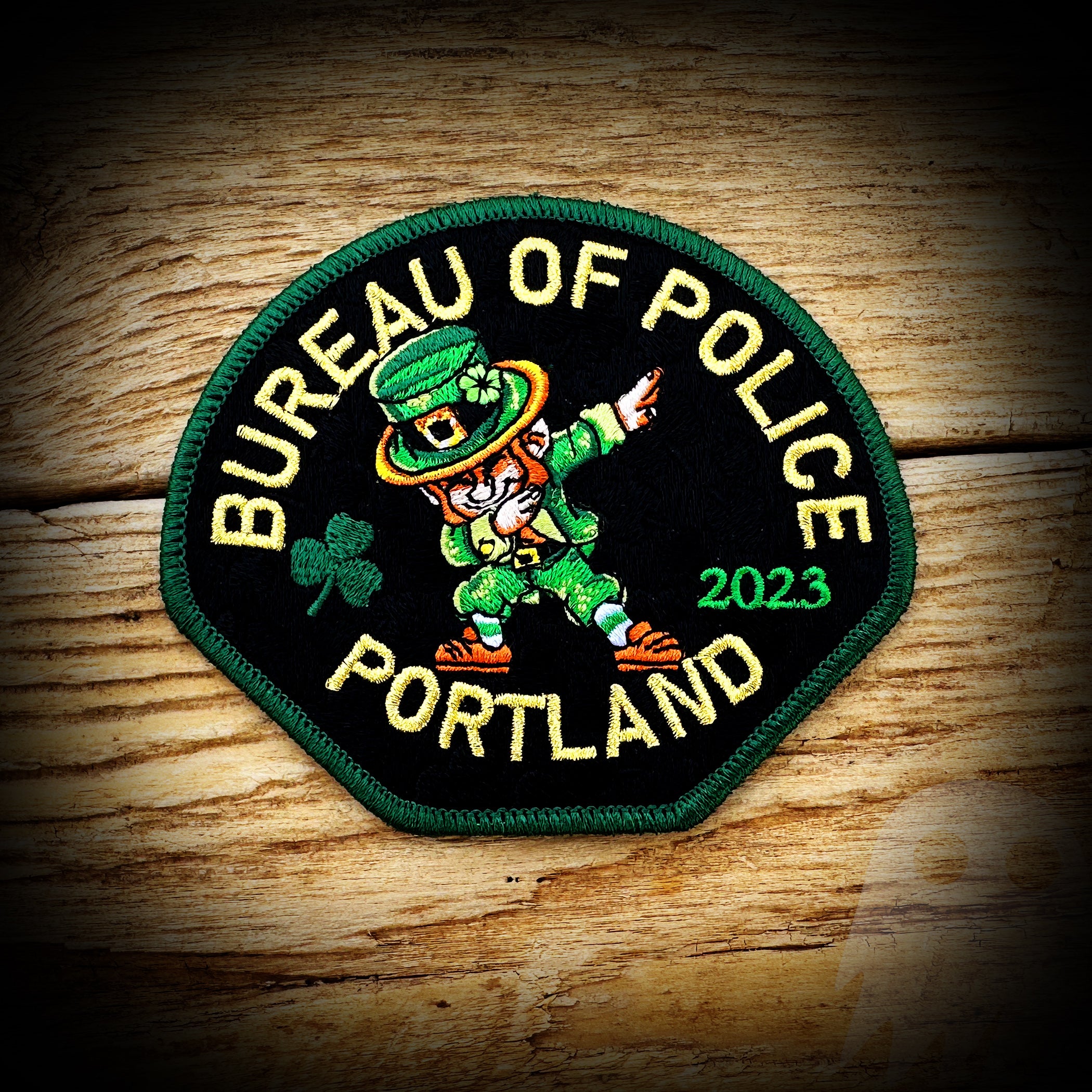 LEPRECHAUN Portland, OR Police Department 2023 St. Patrick's Day Patch - LIMITED AUTHENTIC LEPRECHAUN