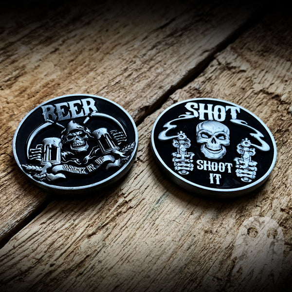 Skull Drink Decision Coin