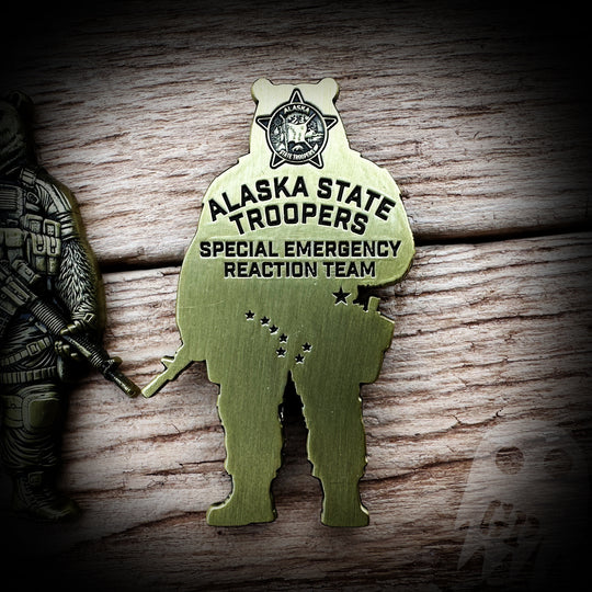 Alaska State Troopers police patches - a photo on