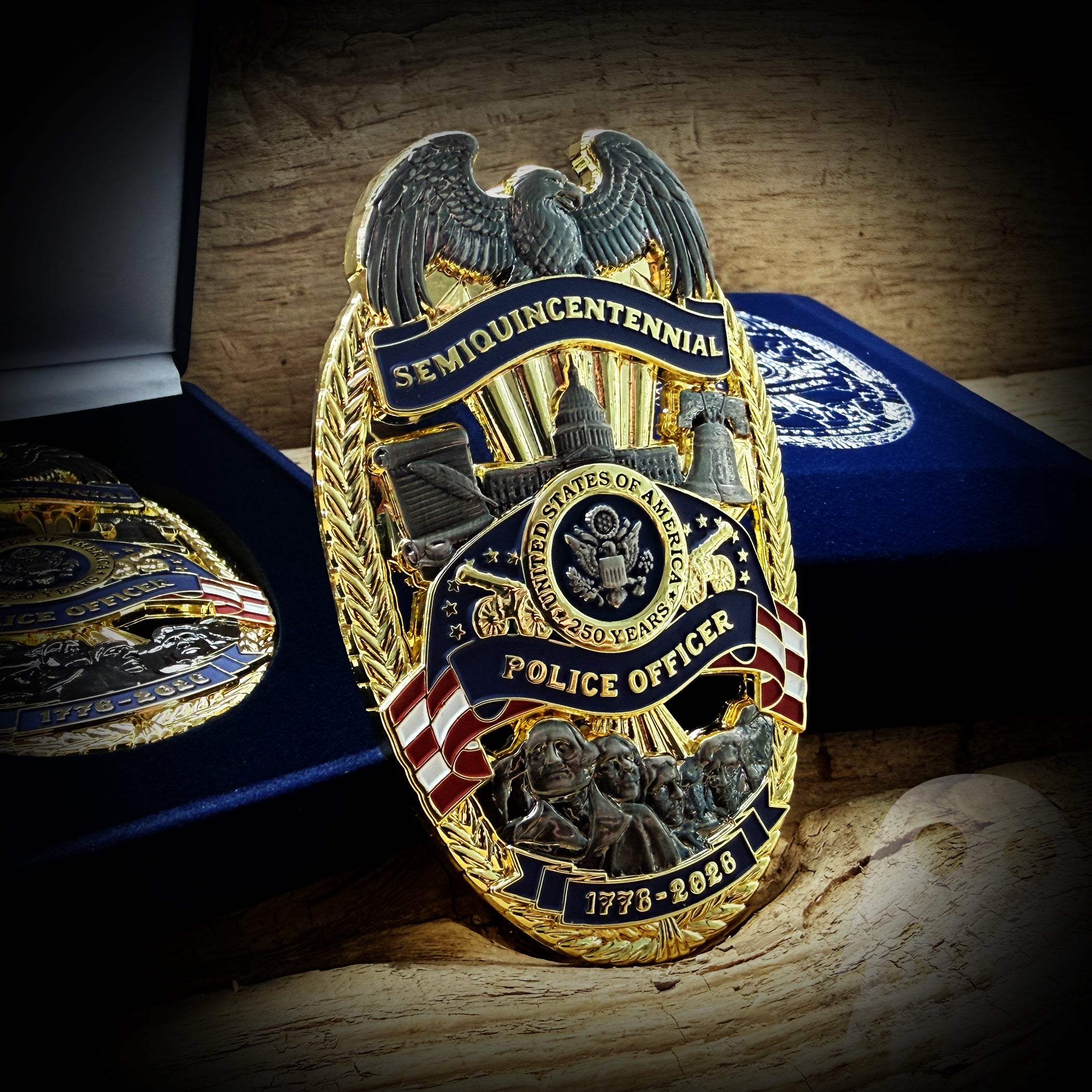 Police Officer - Police Officer Commemorative 250th Anniversary of America Badge