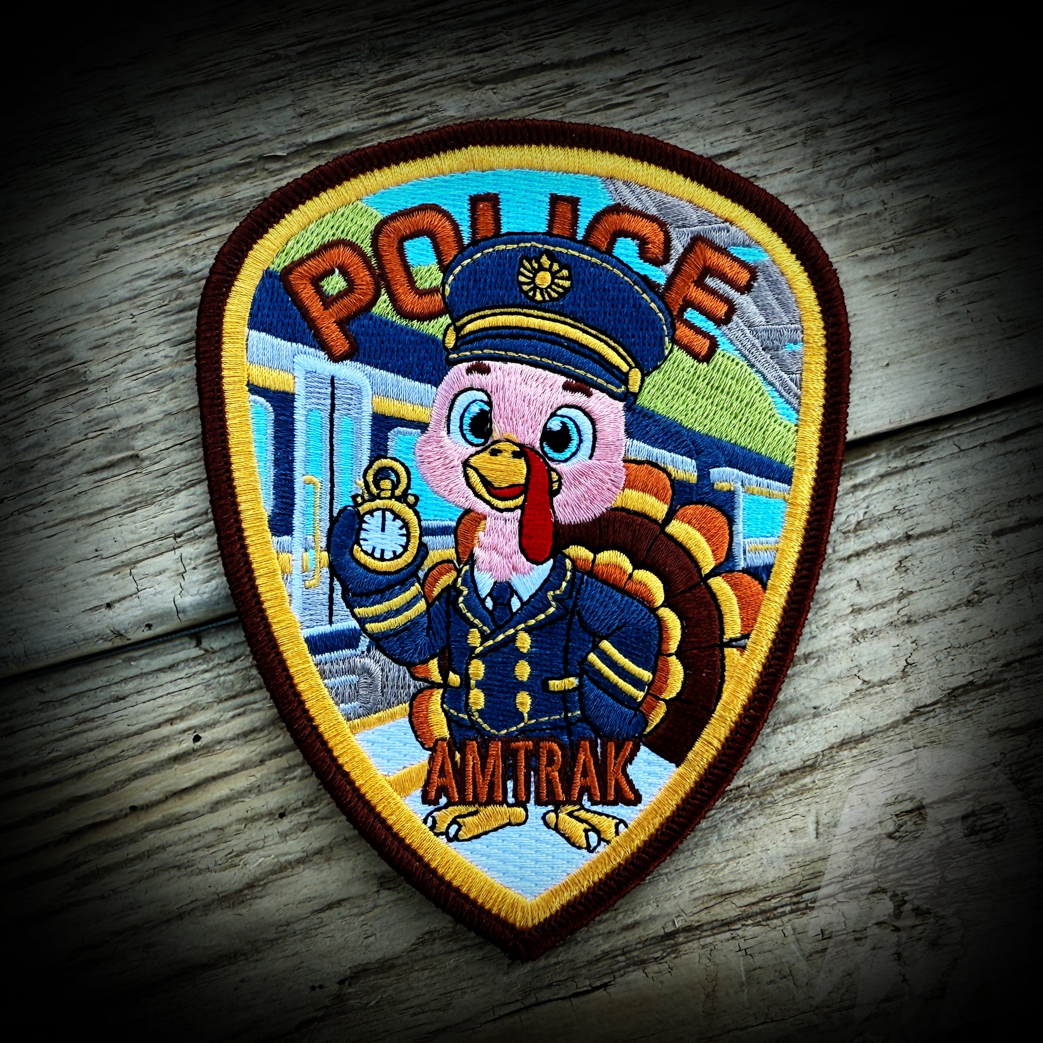 2024 Thanksgiving - Amtrak Police - 2024 Thanksgiving Patch - Turkey Conductor