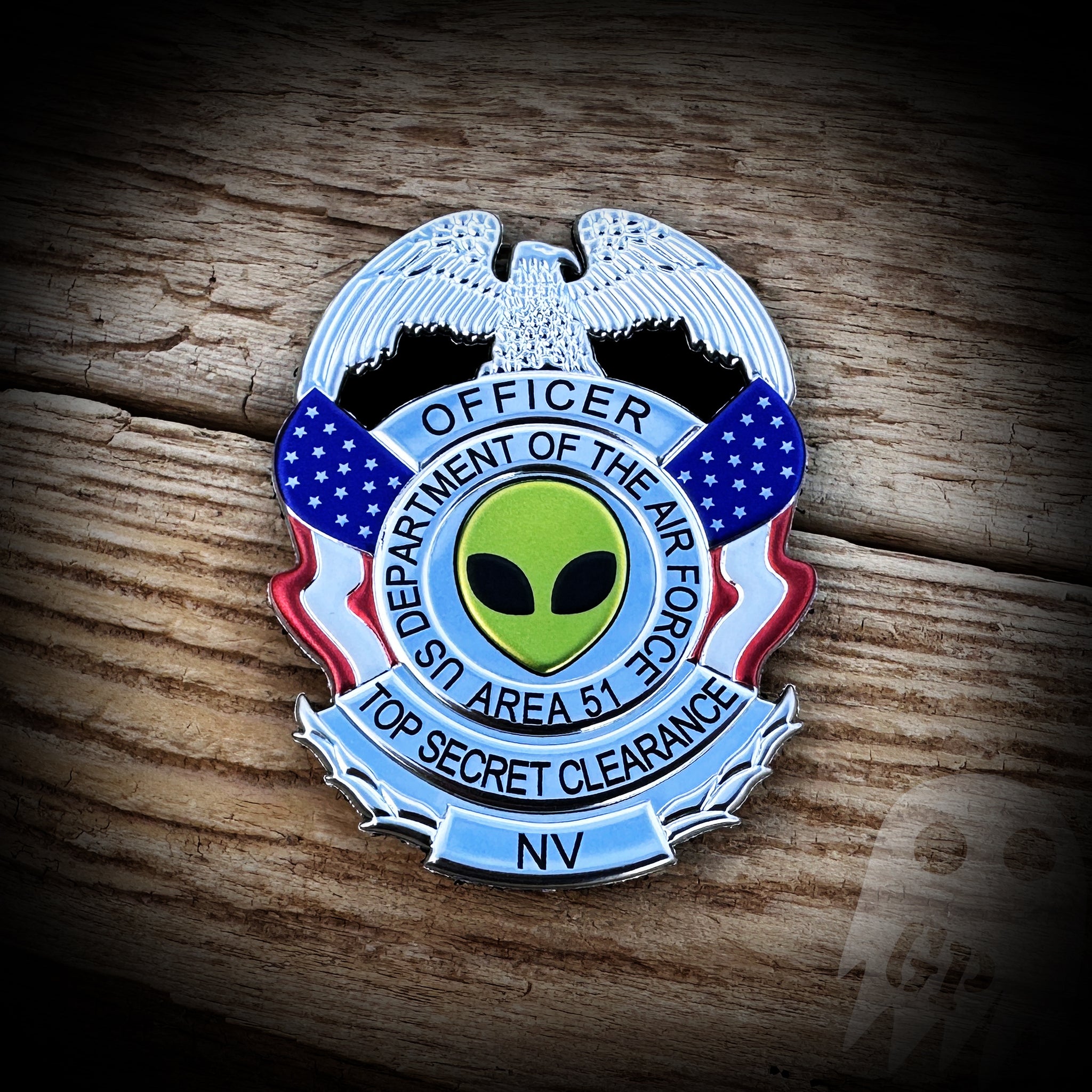 Area 51 BADGE - US Dept of Air Force Area 51 Badge - FlexShield