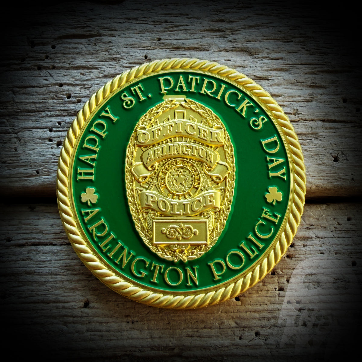 Coin Patch COIN 2026 Irish - Arlington, TX PD 2026 Irish Coin – GHOST PATCH