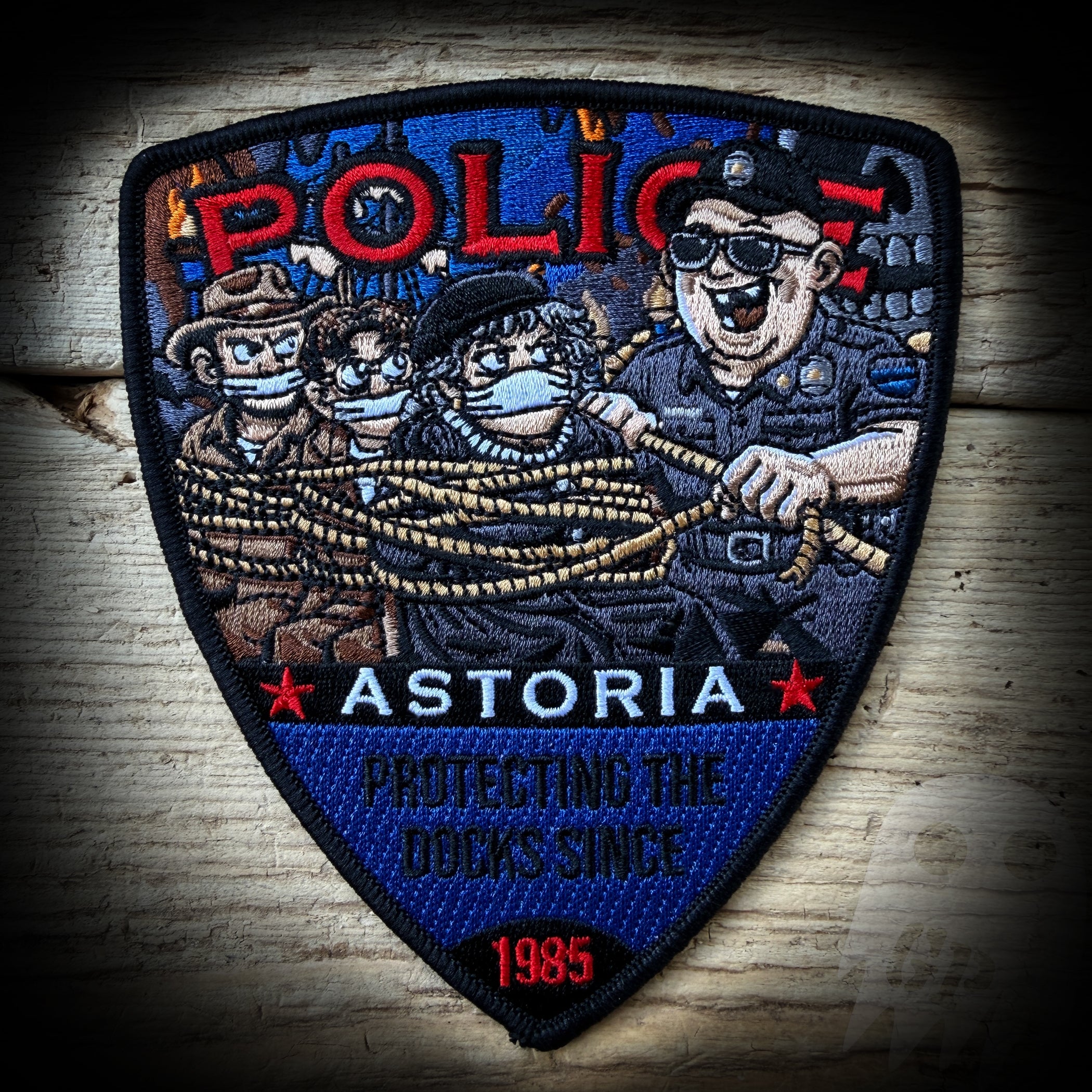 Fratellis Under Arrest - Astoria, OR PD Goonies Fratellis Sloth Police Patch